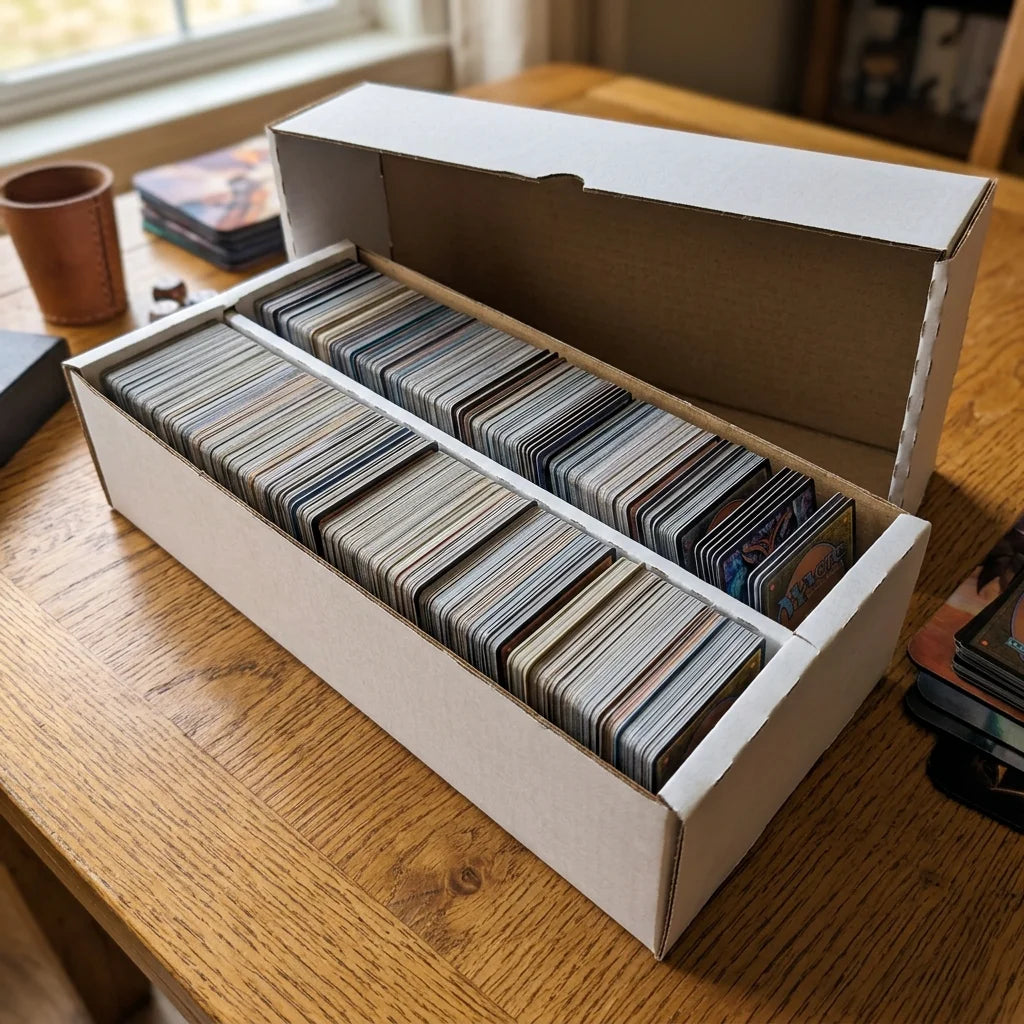cardcosmos Cajas para 2000 cartas – Cajas de almacenamiento con 2 filas