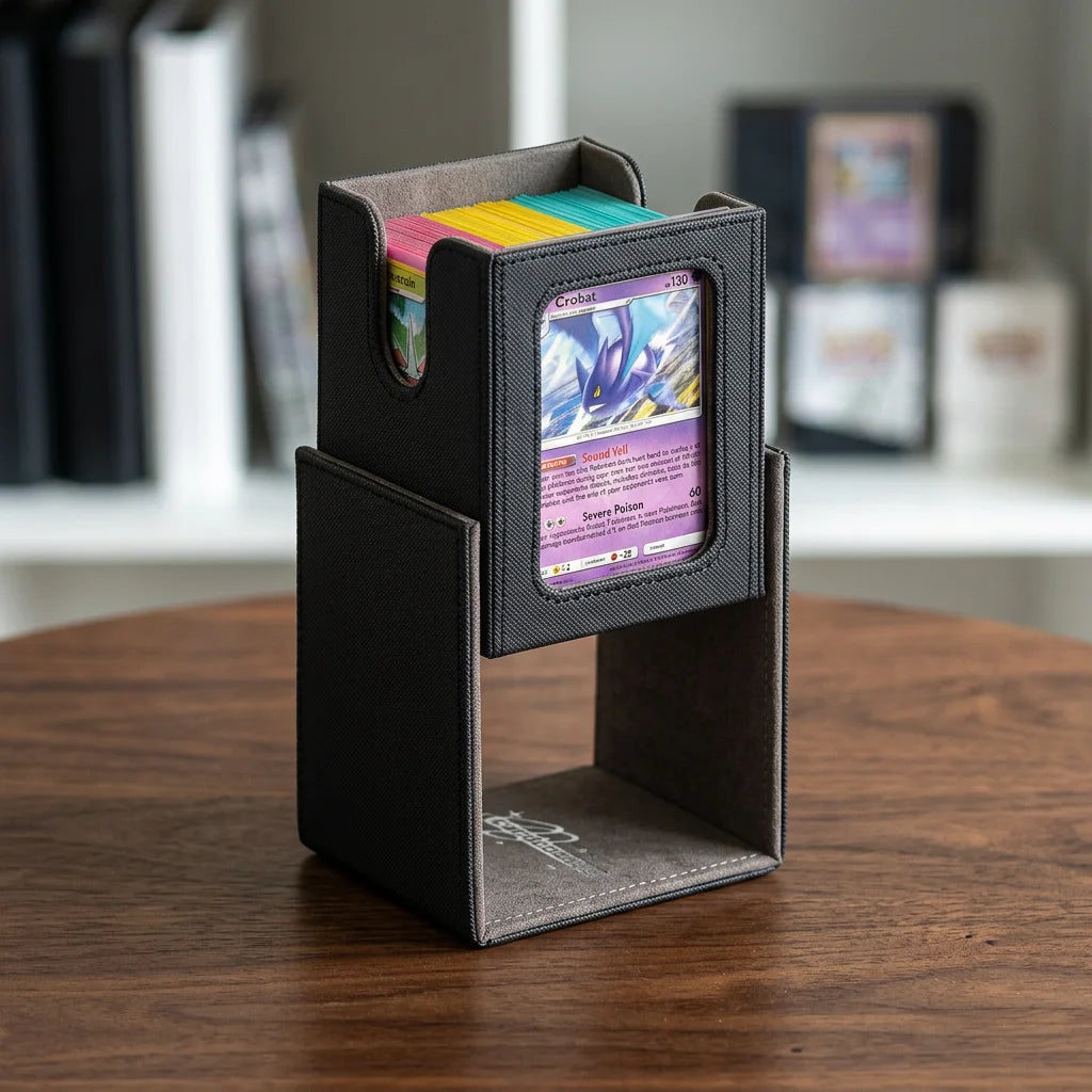 cardcosmos - 100+ Commander Deck Box with window - Black