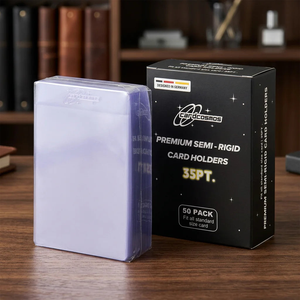 cardcosmos - Fundas semirrígidas premium para cartas 35PT | 50 unidades