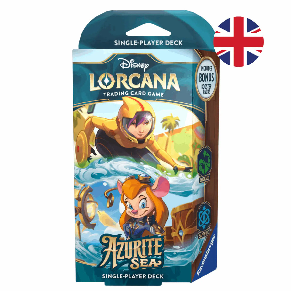 Disney Lorcana - Azurite Sea Starter Deck - GoGo Tomago & Gadget Hackwrench - EN