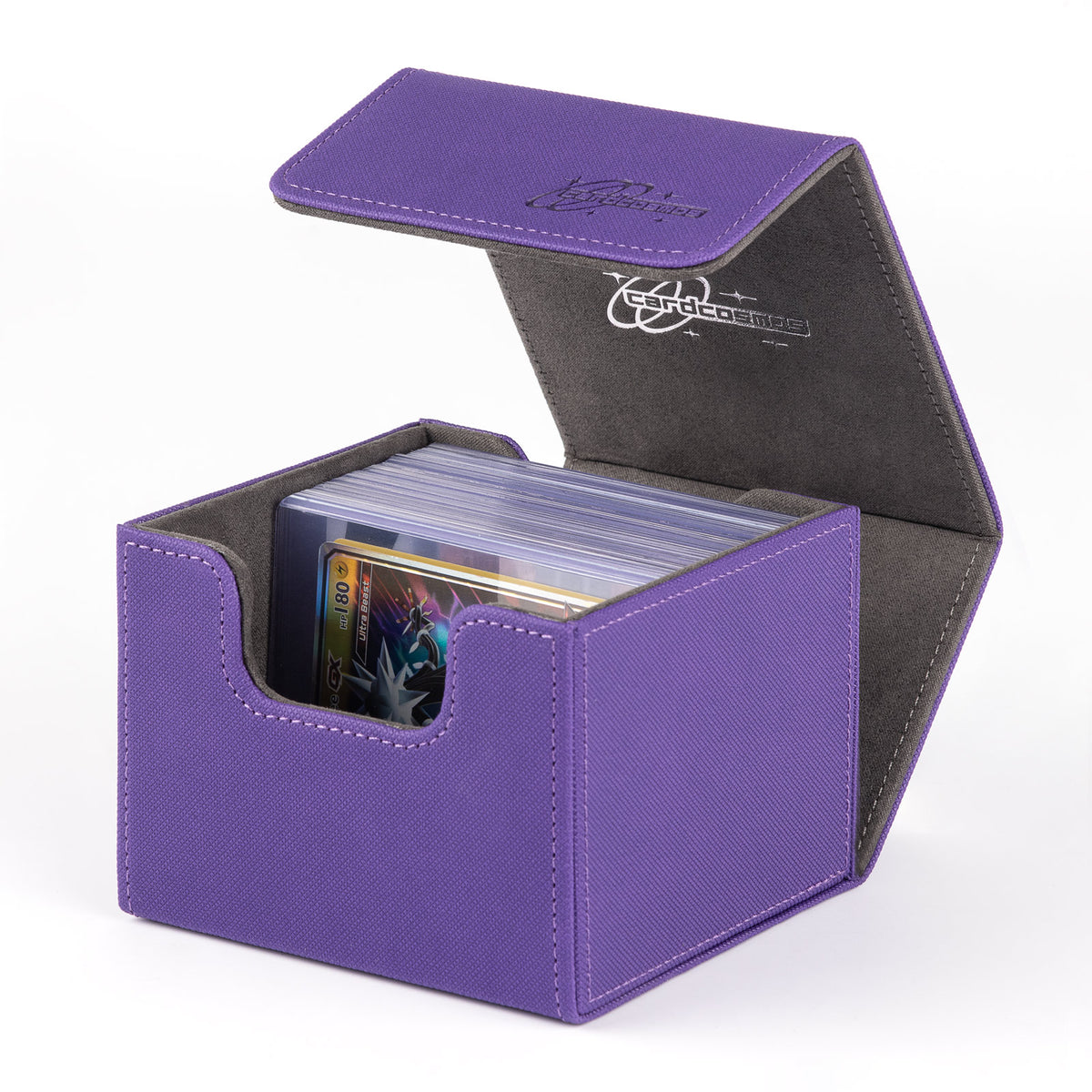 cardcosmos - Caja premium para mazo Toploader 60+ - Lila