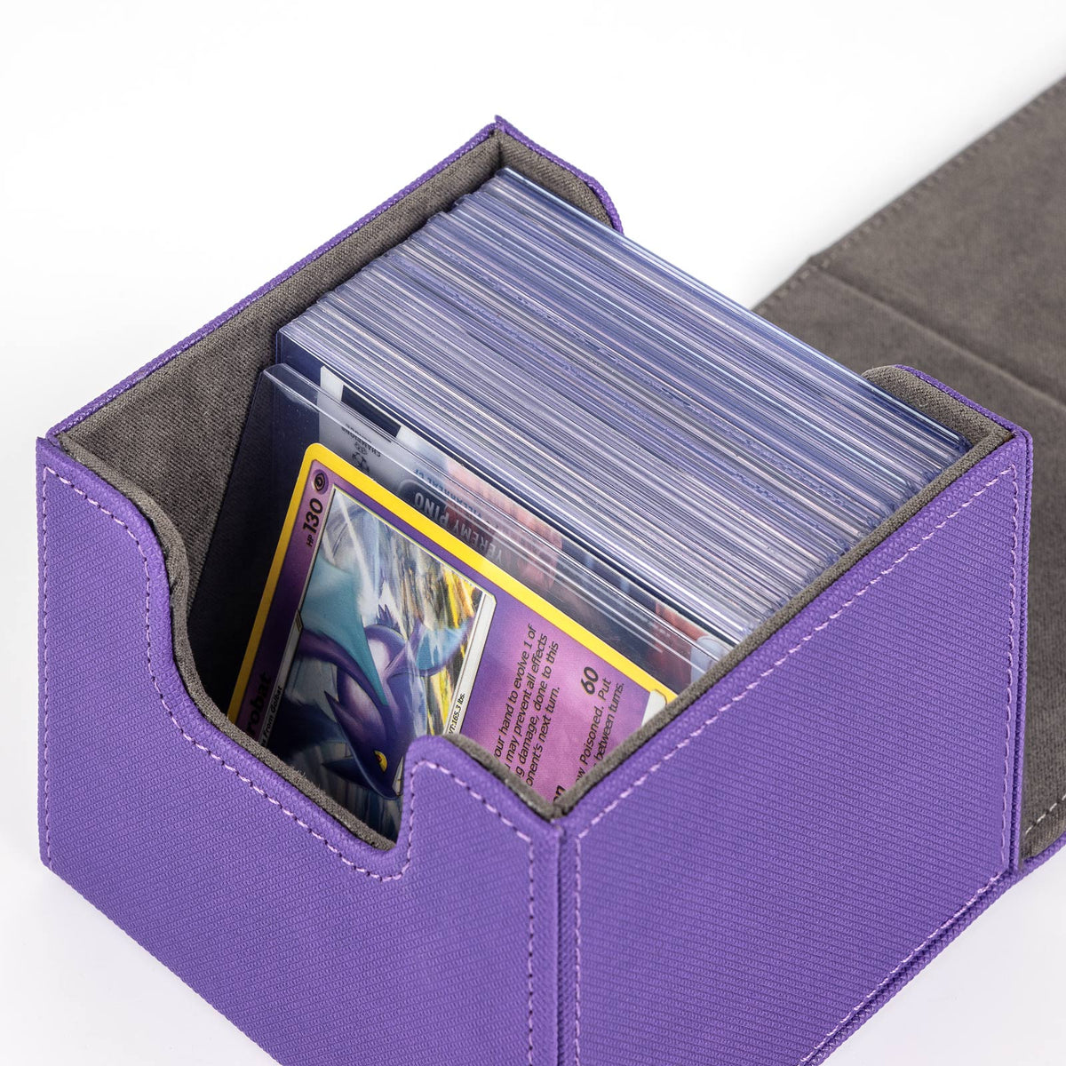 cardcosmos - Caja premium para mazo Toploader 60+ - Lila