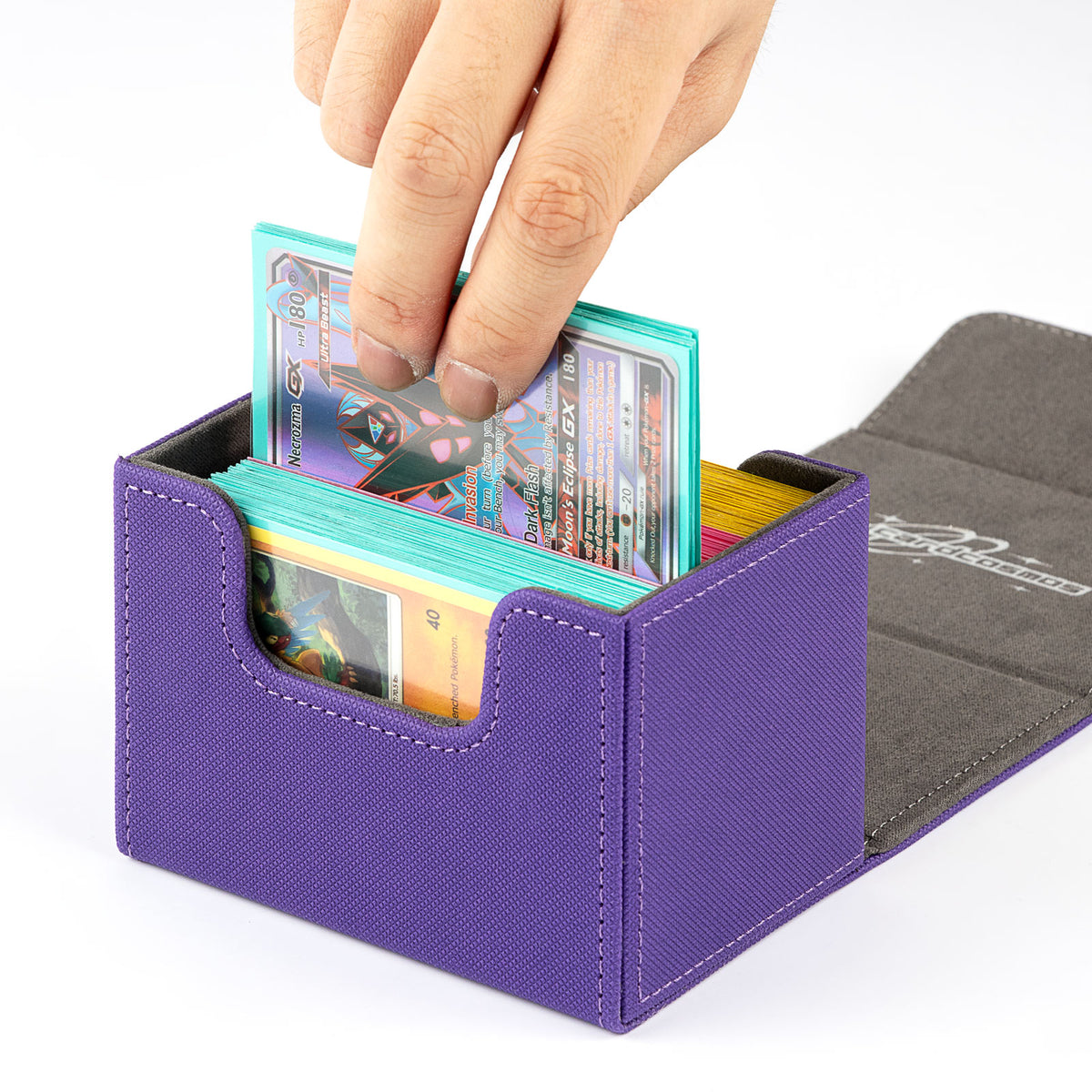 cardcosmos - Caja premium para mazo 100+ - Lila