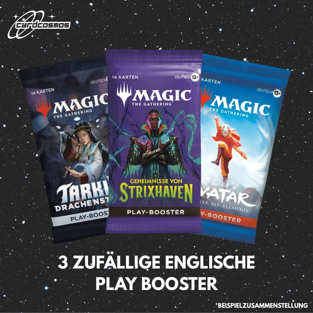 Magic: The Gathering Mystery Play Booster Set German – 3 Different Random Boosters