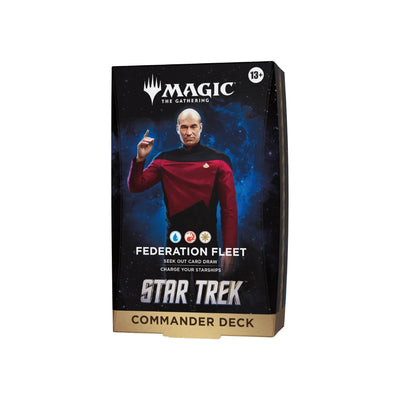 Magic: The Gathering - Star Trek Mazo commander Flota de la Federación - Inglés  
