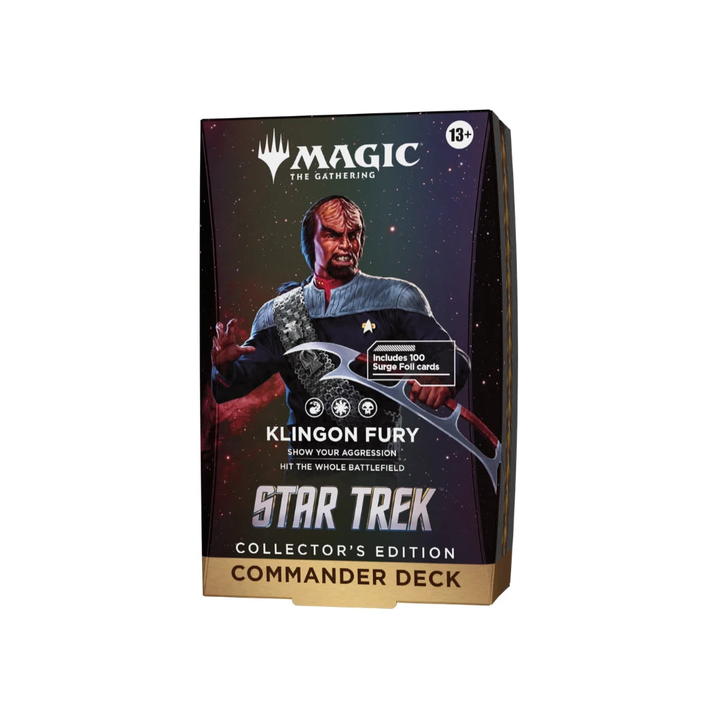 Magic: The Gathering - Star Trek Mazo commander Furia Klingon Edición de coleccionista - Inglés  