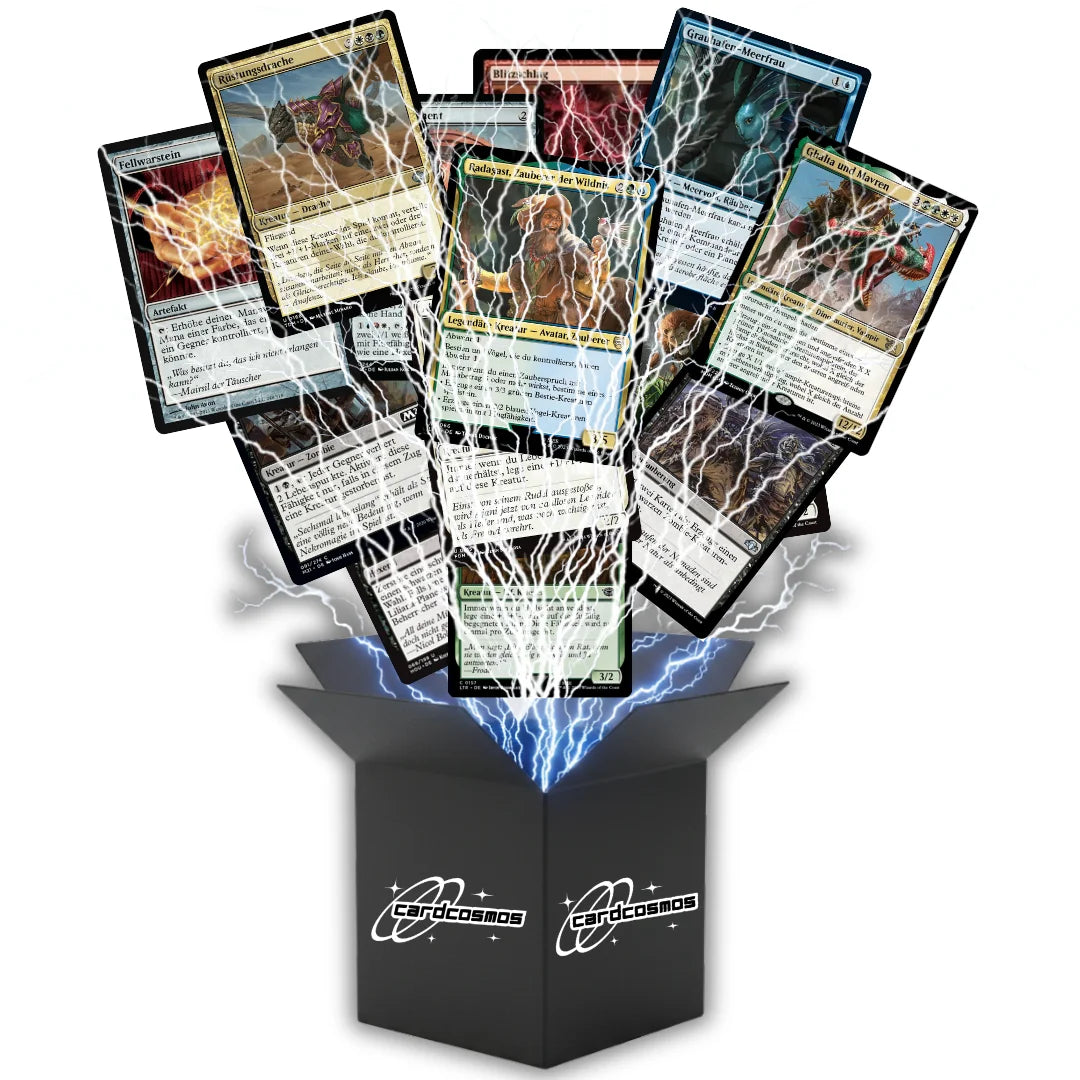 Magic: The Gathering Set de cartas Alemán – 50 cartas incl. 4 raras y 1 Foil + 100 Fundas para cartas