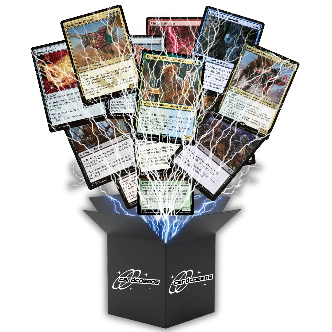 Magic: The Gathering Card Set English – 100 cards incl. 8 Rares & 2 Foils + 100 Card Sleeves