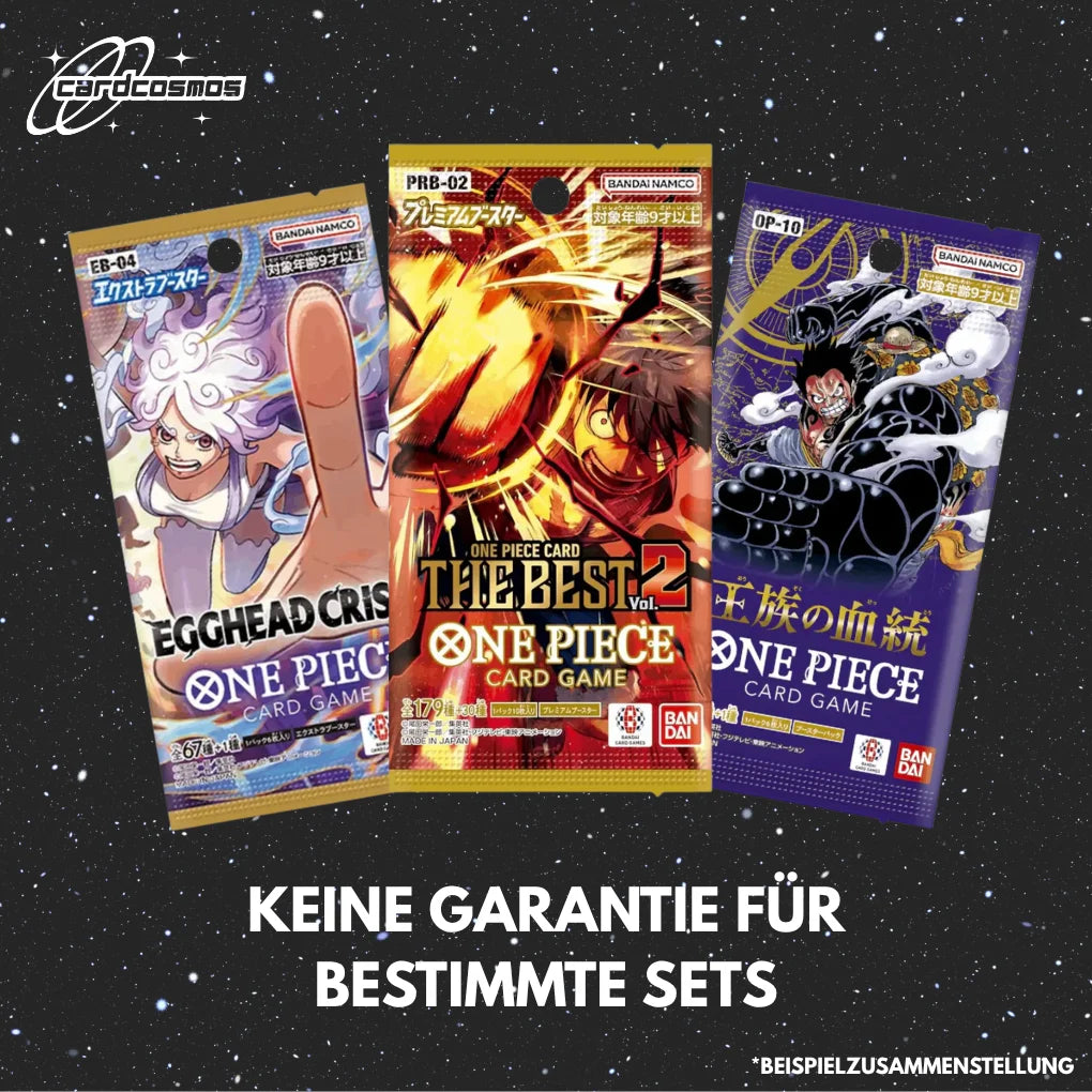 One Piece Card Game Set misterioso de sobres japonés – 3 sobres aleatorios diferentes