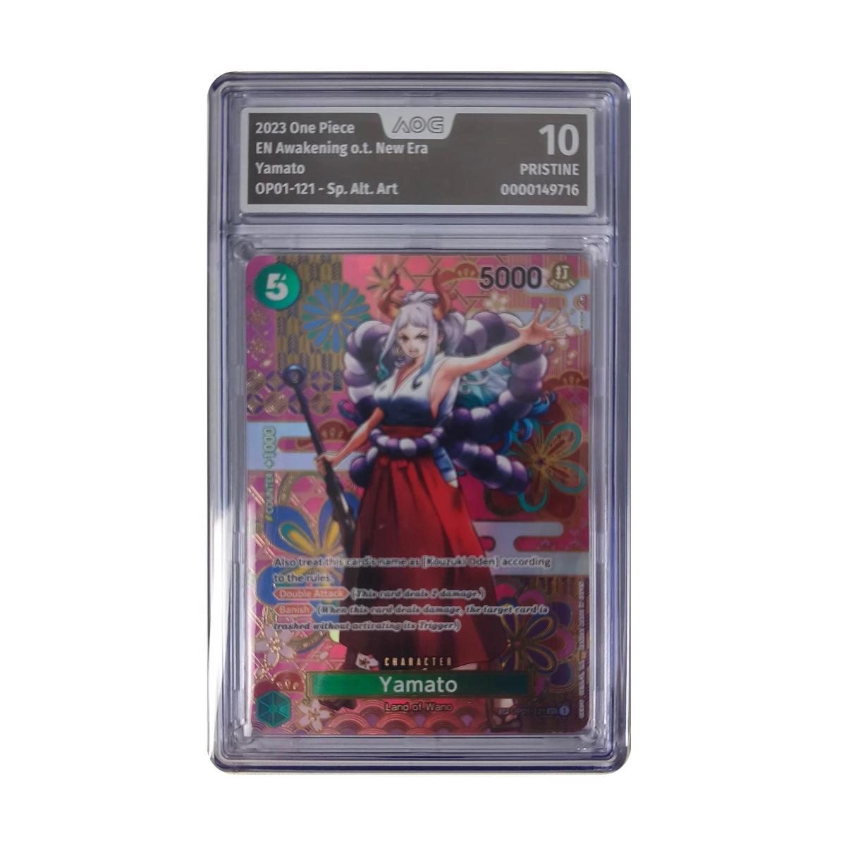 One Piece - Yamato Producto especial Alt. Art OP01-121 (Awakening of the New Era) – AOG 10 Pristine