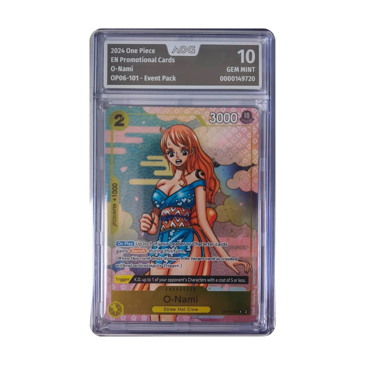 One Piece - O-Nami Event Pack OP06-101 (Cartas promocionales) – AOG 10 Gem mint