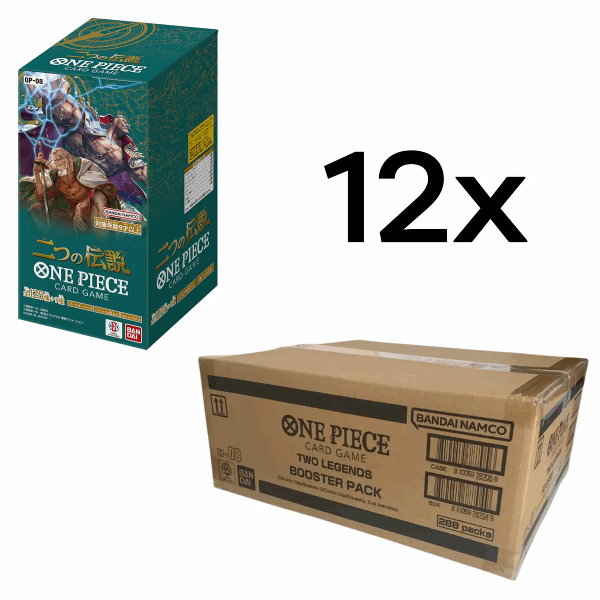 One Piece Card Game - OP08 Two Legends Booster Display - JPN