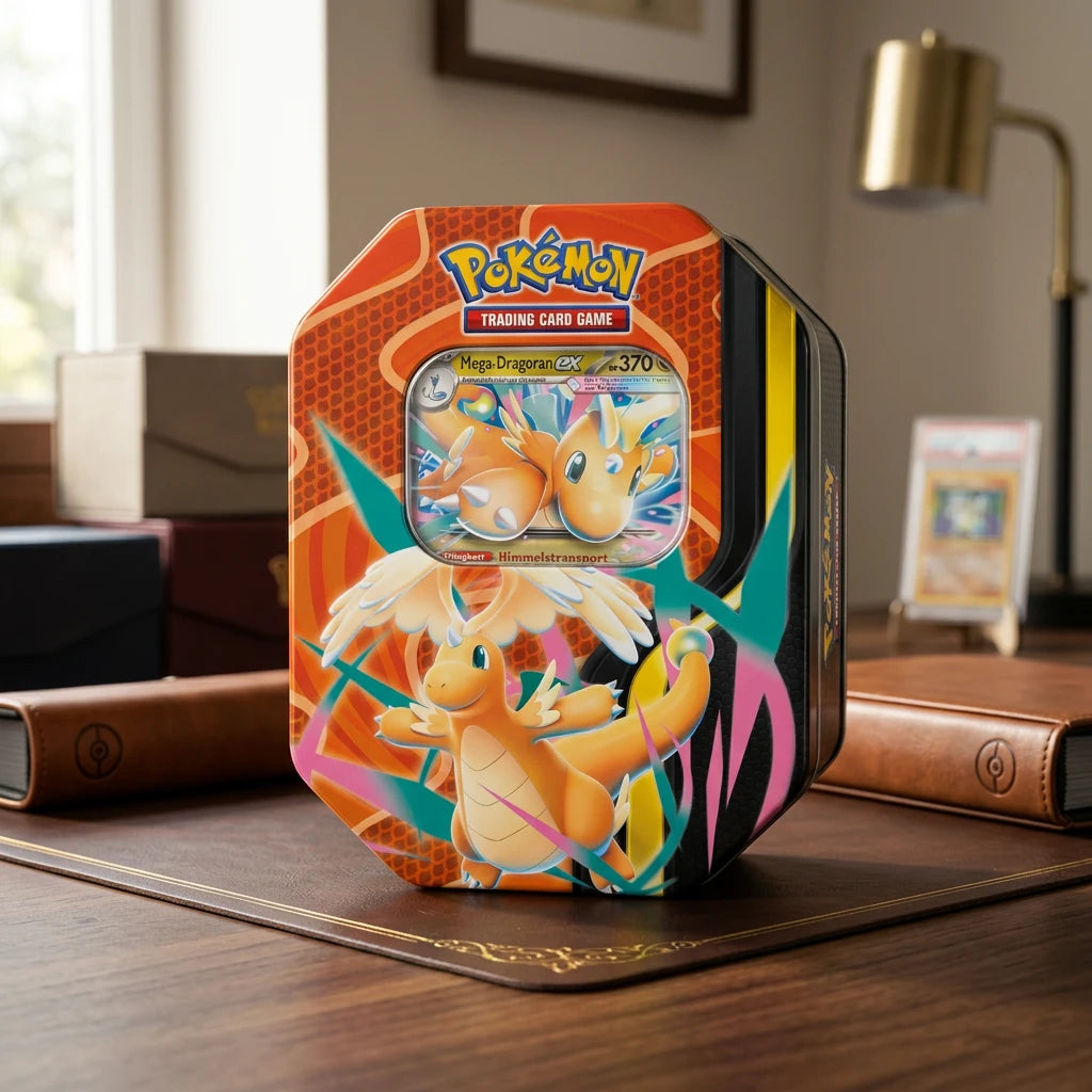Pokémon - Mega-Entwicklung Lata metálica #130 Mega-Dragoran-ex - Alemán