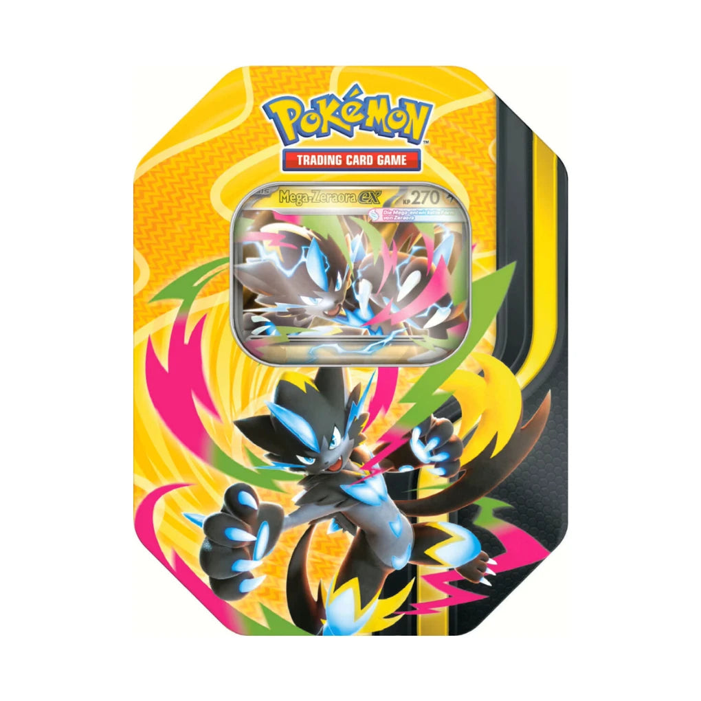 Pokémon - Mega-Entwicklung Lata metálica #132 Mega-Zeraora-ex - Alemán