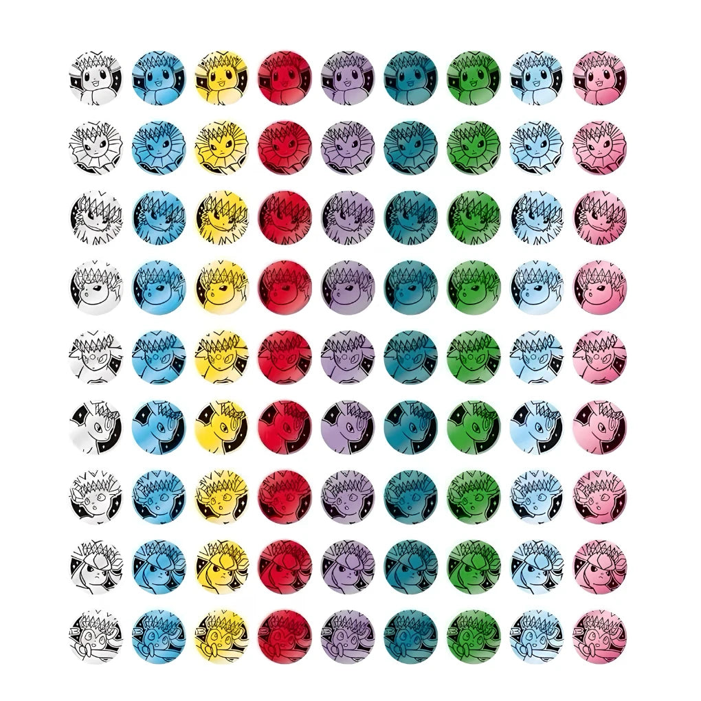 Pokémon - Terastal Gathering Set de monedas  Variantes de Eevee - Chino