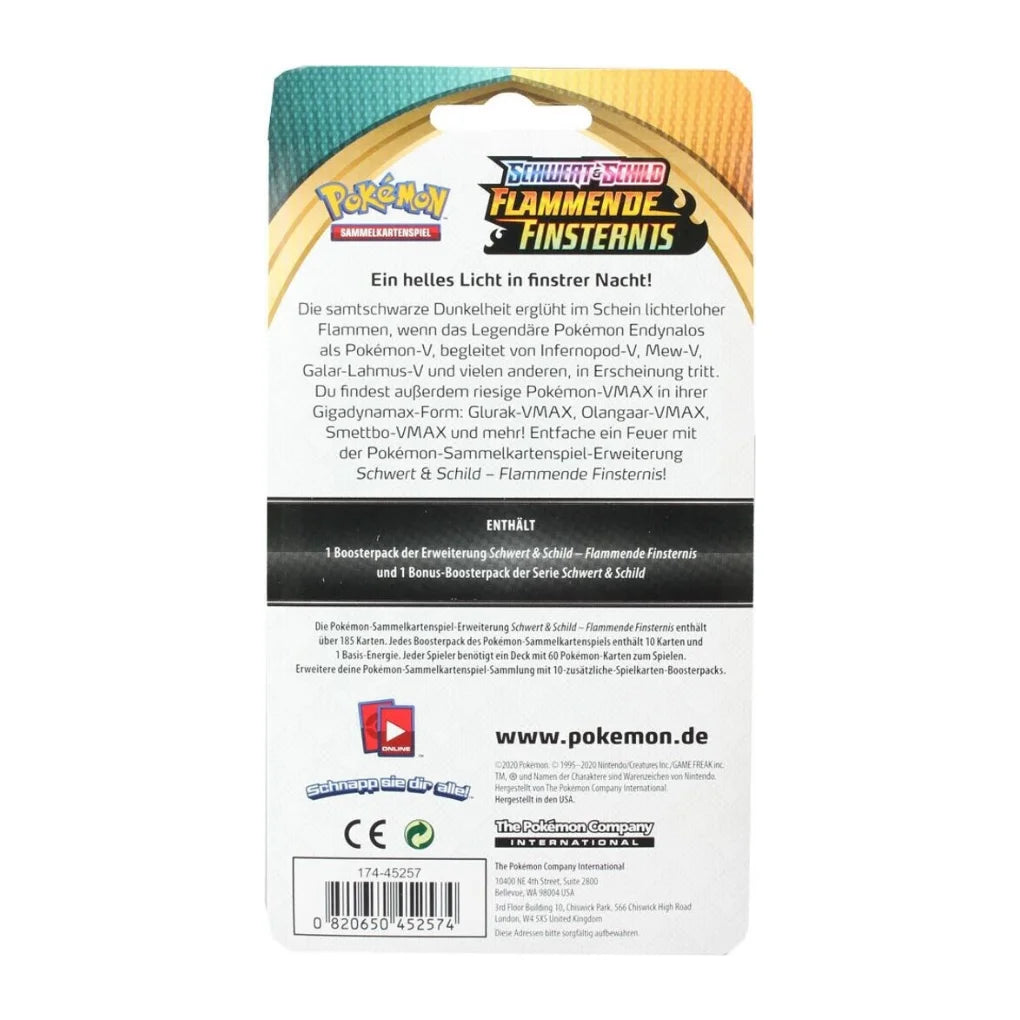 Pokémon Flammende Finsternis & Clash der Rebellen Blíster 2-Pack - Alemán