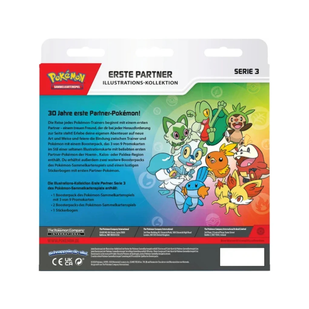 Pokémon - First Partner Illustration Collection Box Series 3 - German