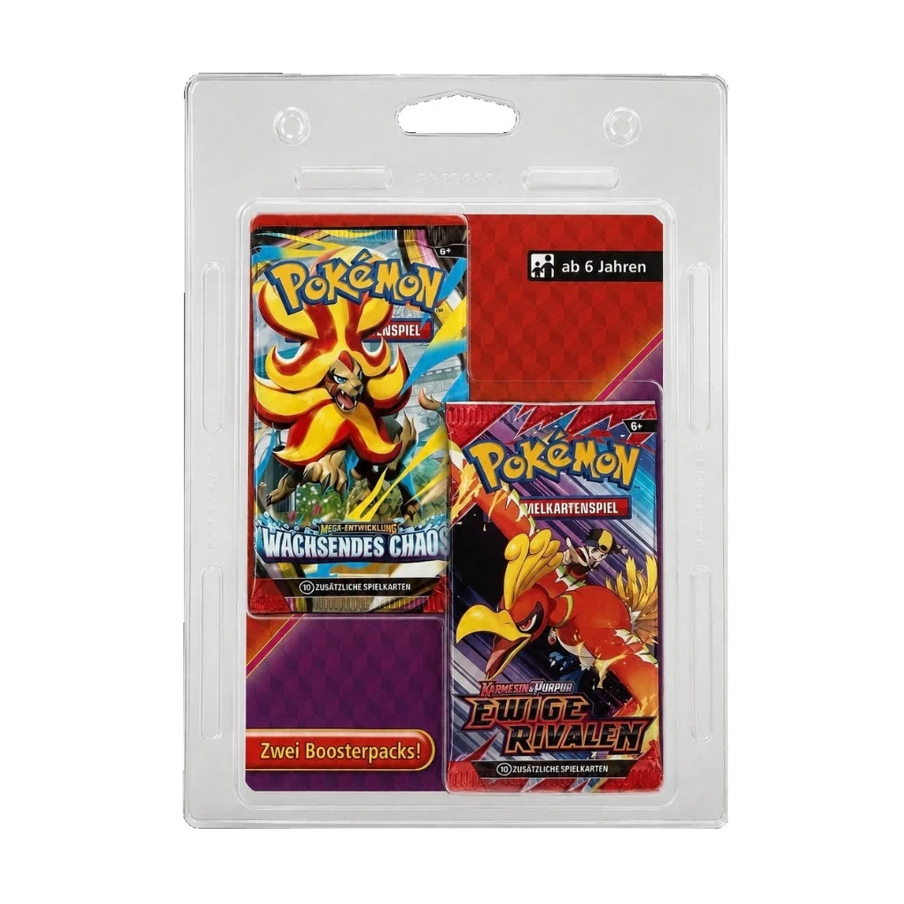 Pokémon - Ewige Rivalen & Wachsendes Chaos Blíster de 2 sobres - Alemán