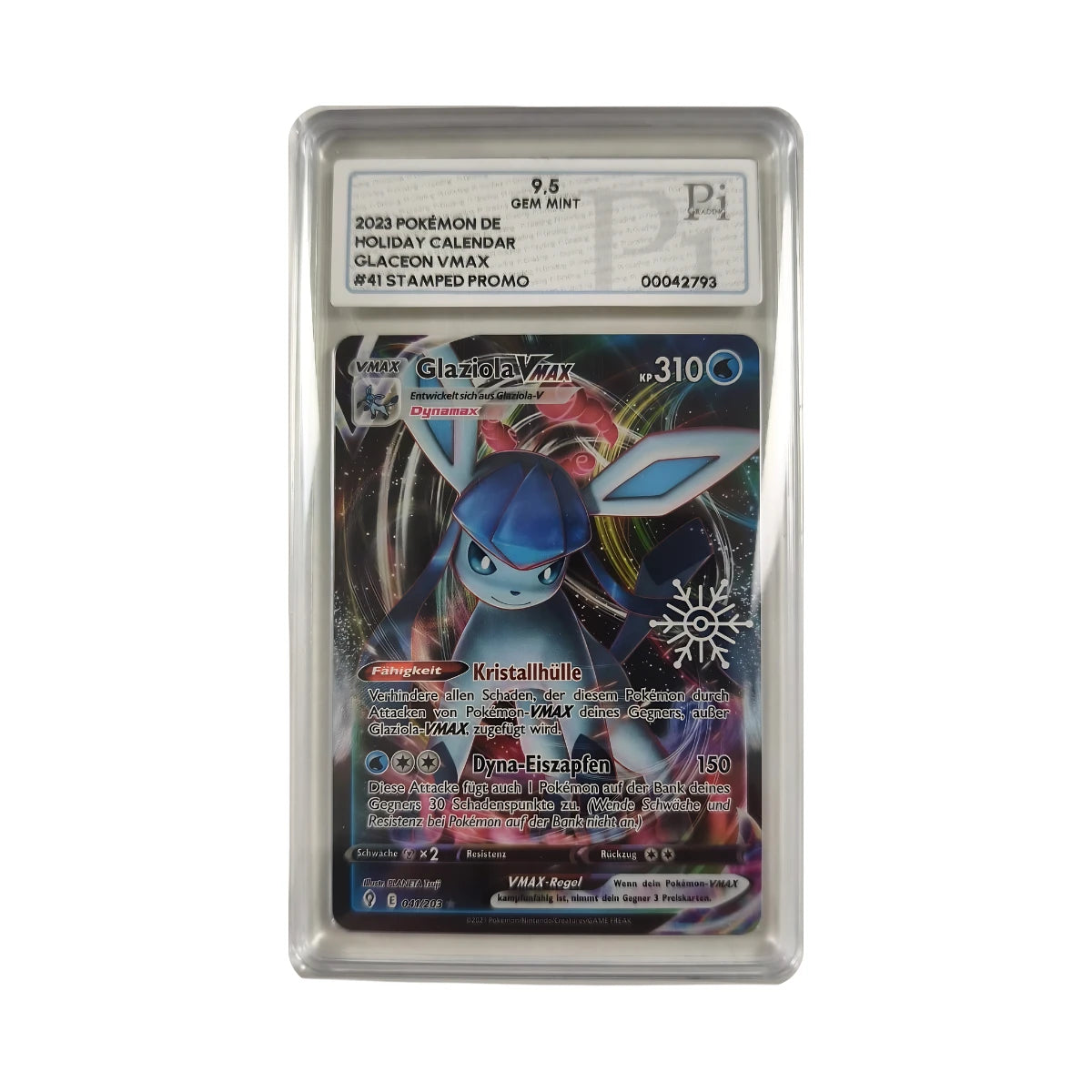 Pokémon - Glaziola VMAX Promo estampado #41 (Calendario de vacaciones) – PI 9.5 Gem mint