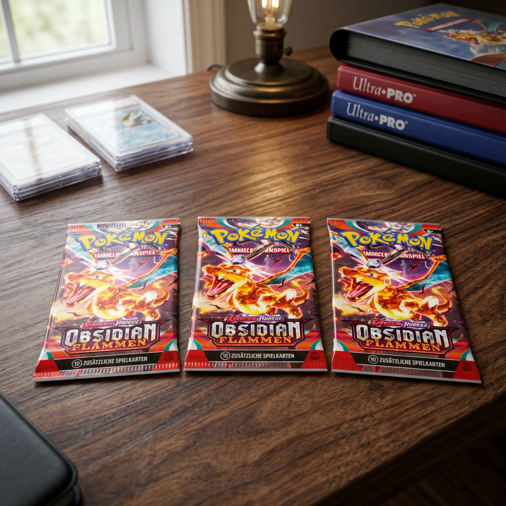 Pokémon - Karmesin & Purpur Obsidianflammen Caja de sobres - Alemán