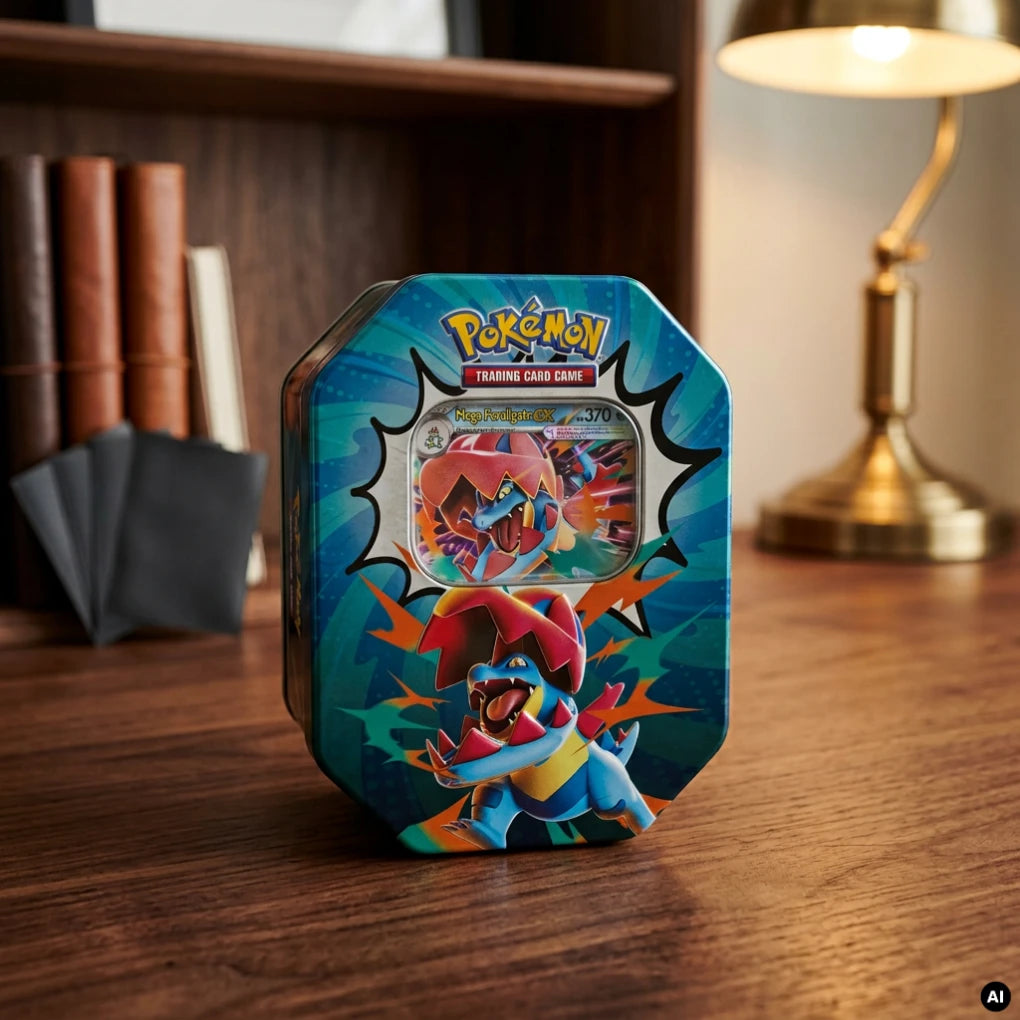 Pokémon - Ascended Heroes Mega Feraligatr ex Lata - Inglés