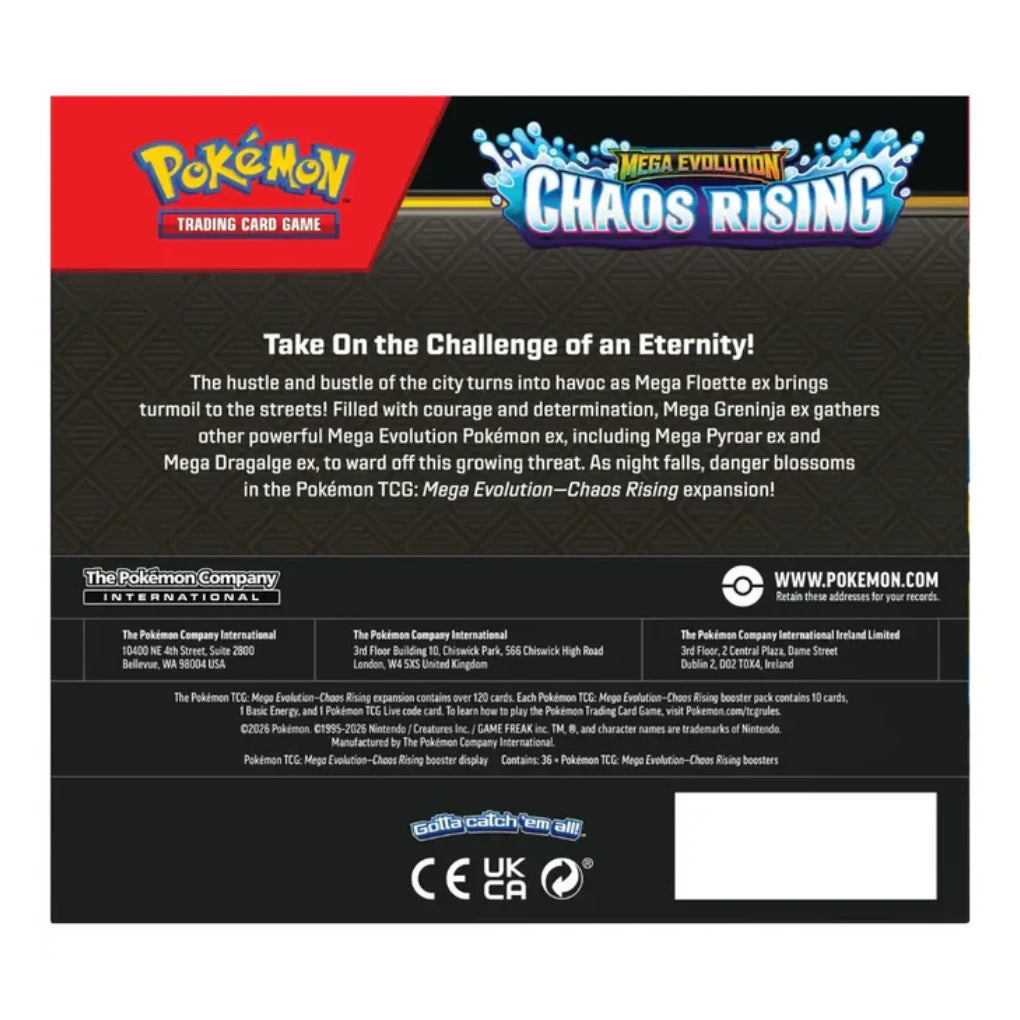 Pokémon - Mega Evolution: Chaos Rising Caja de sobres - Inglés