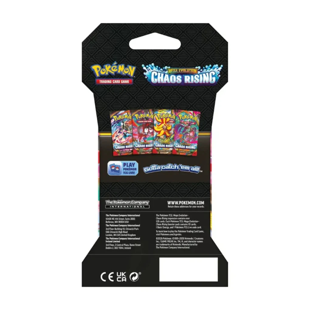 Pokémon - Mega Evolution: Chaos Rising 1x Sobre con funda - EN