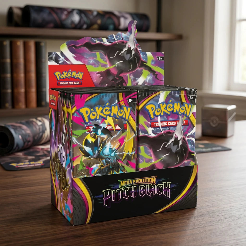 Pokémon - Caja de sobres Mega Evolution Pitch Black - Inglés