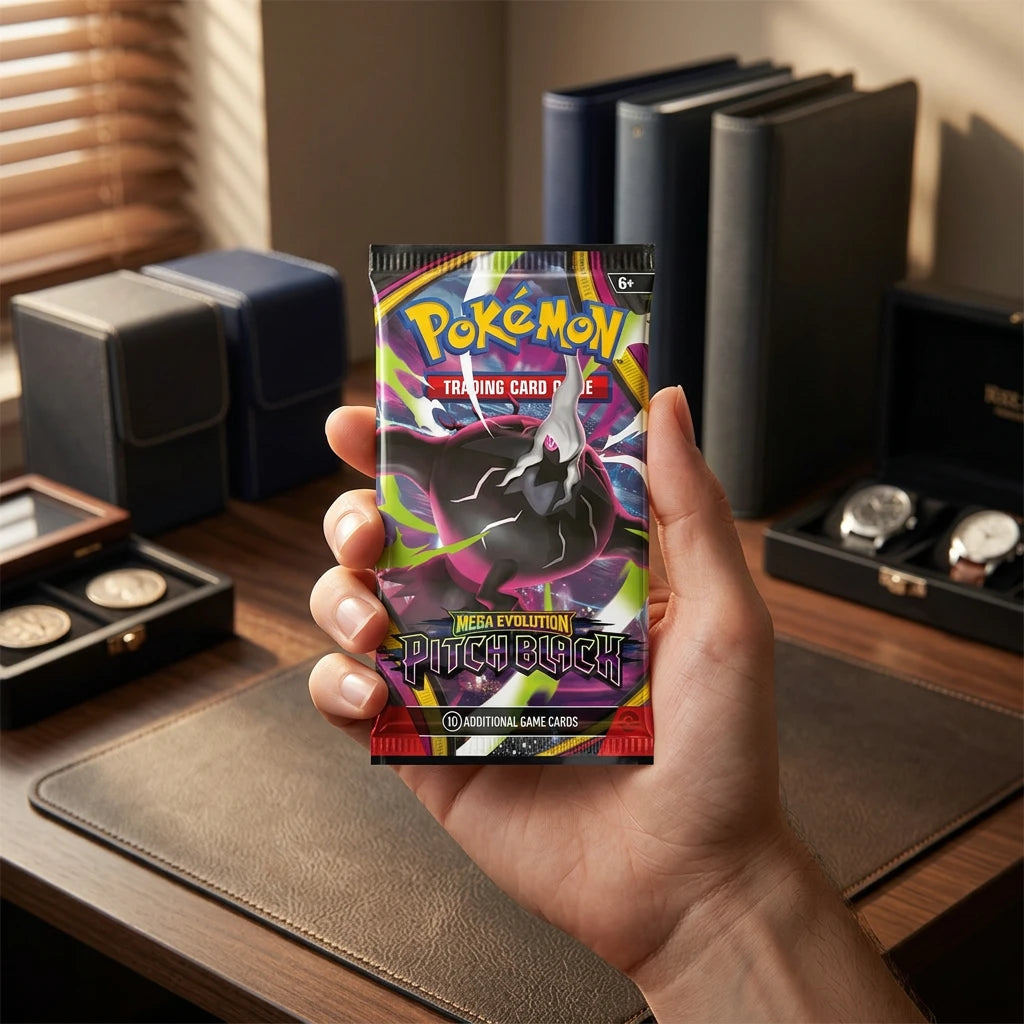 Pokémon - Caja de sobres Mega Evolution Pitch Black - Inglés