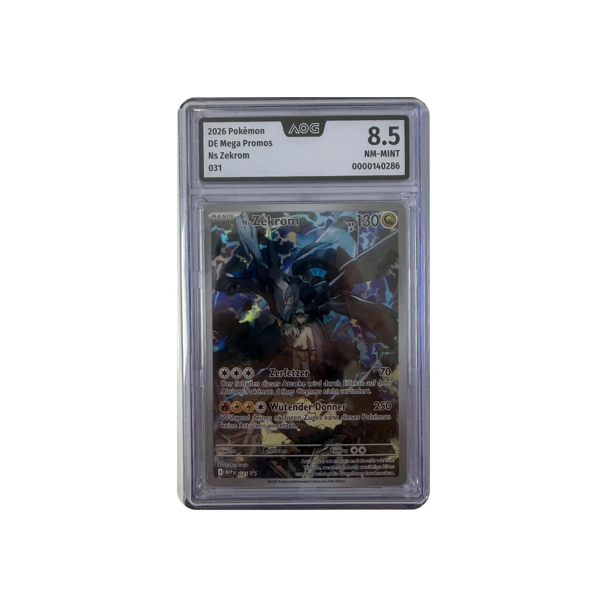 Pokémon - N's Zekrom #031 (Mega Promos) – AOG 8.5 NM-MINT