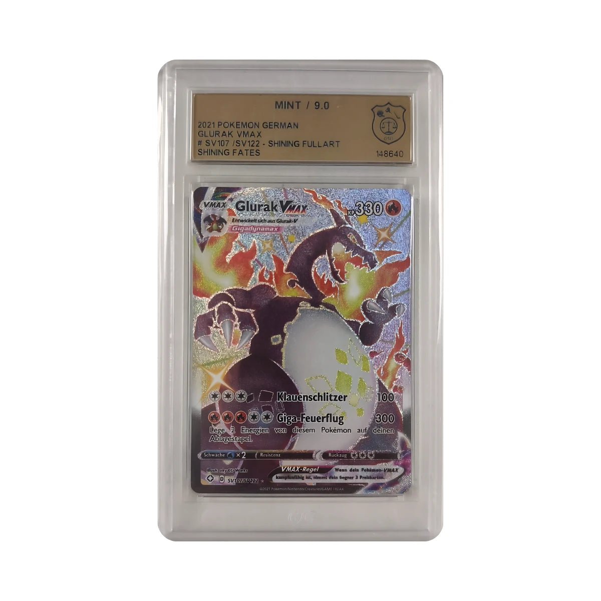 Pokémon - Glurak VMAX Brillante Full art SV107/SV122 (Shining Fates) – GSG 9 Mint