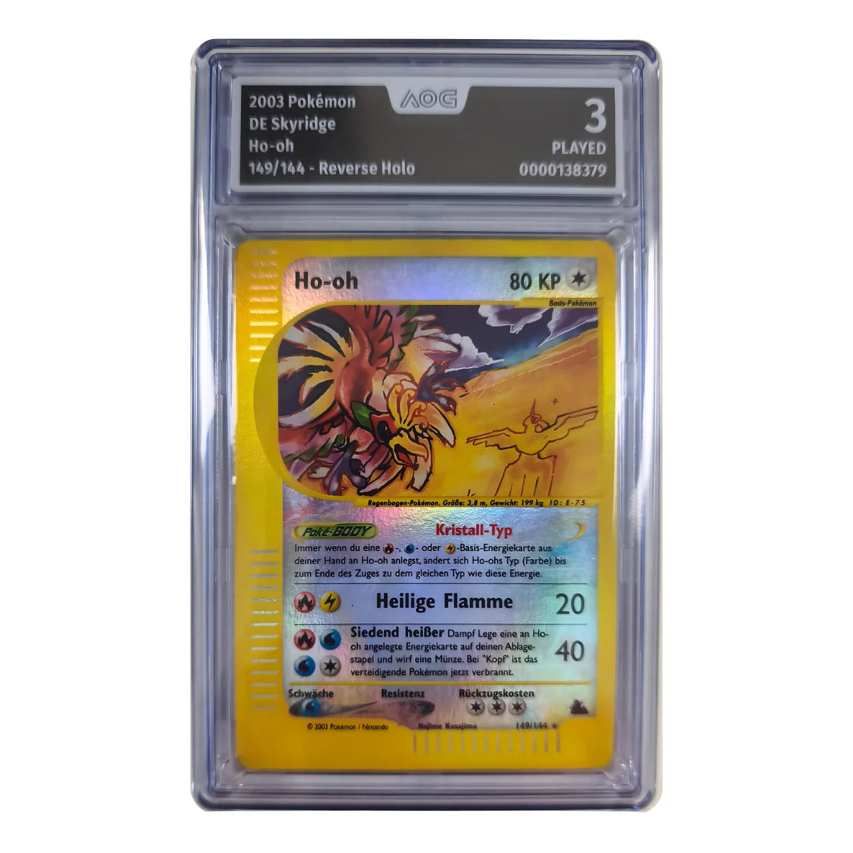 Pokémon - Ho-oh Reverse holo #149/144 (Skyridge) – AOG 3 Jugada