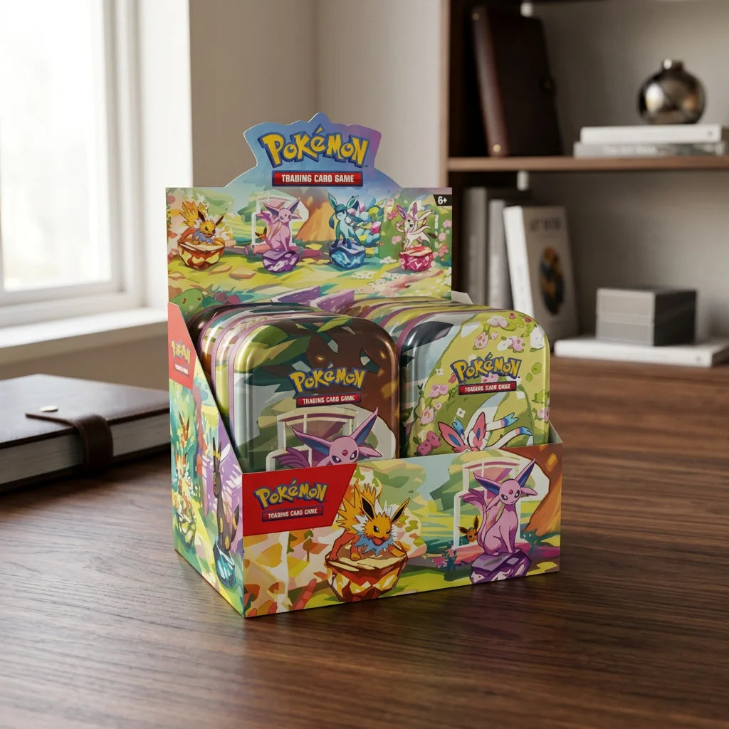 Pokémon - Prismatic Evolutions Display de mini latas - Inglés