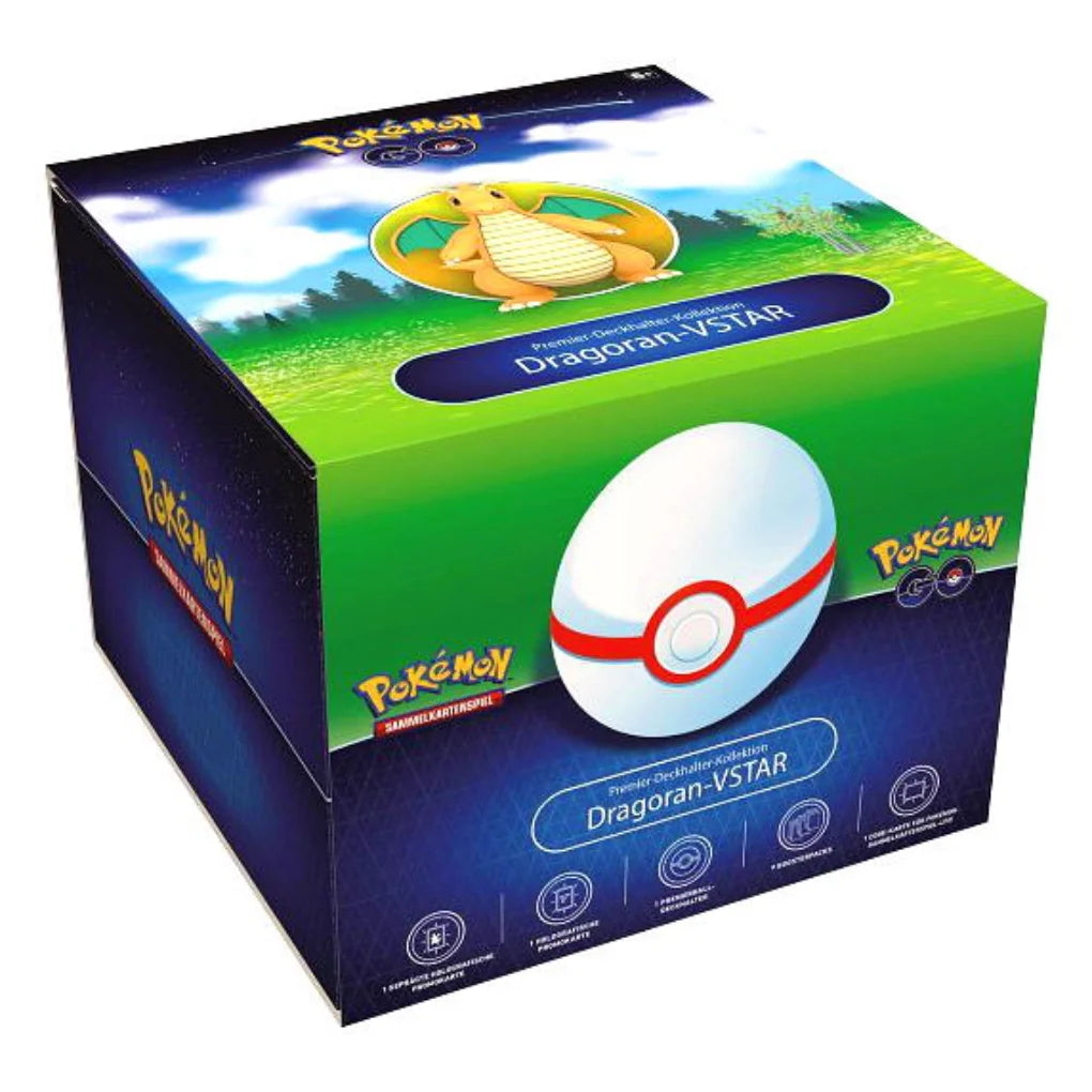 Pokémon GO Dragoran-VSTAR Caja colección soporte premier - Alemán