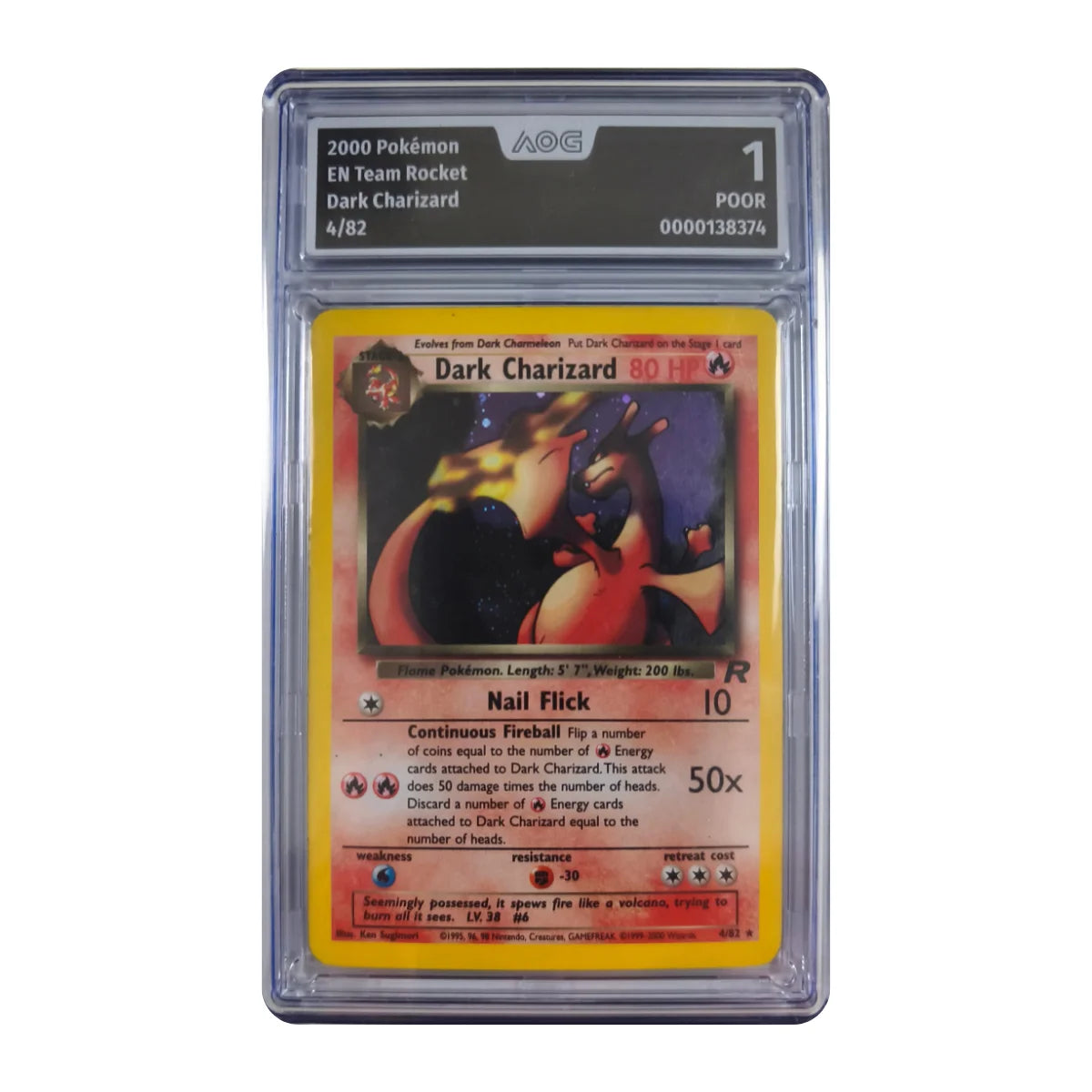 Pokémon - Dark Charizard Holo #4/82 (Team Rocket) – AOG 1 Poor