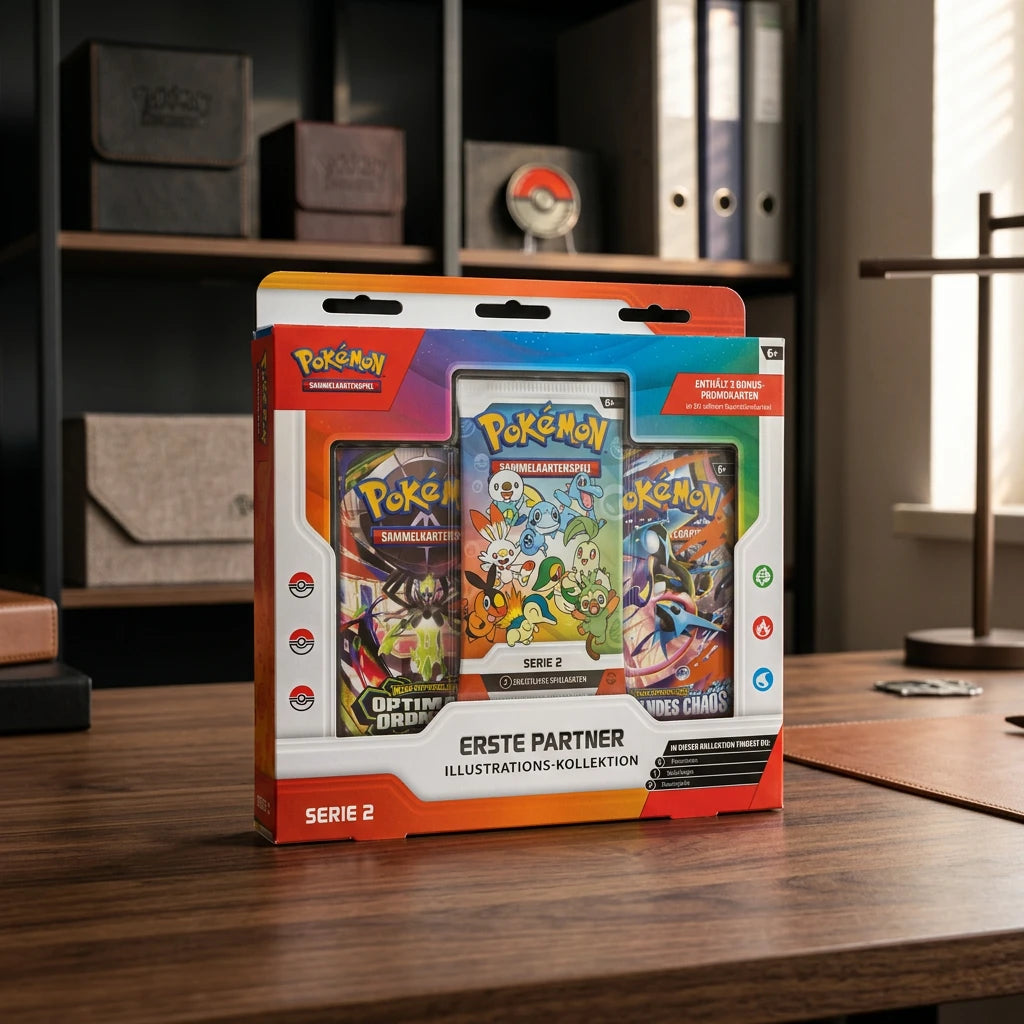 Pokémon - Caja colección Ilustración Primeros Compañeros Serie 2 - Alemán