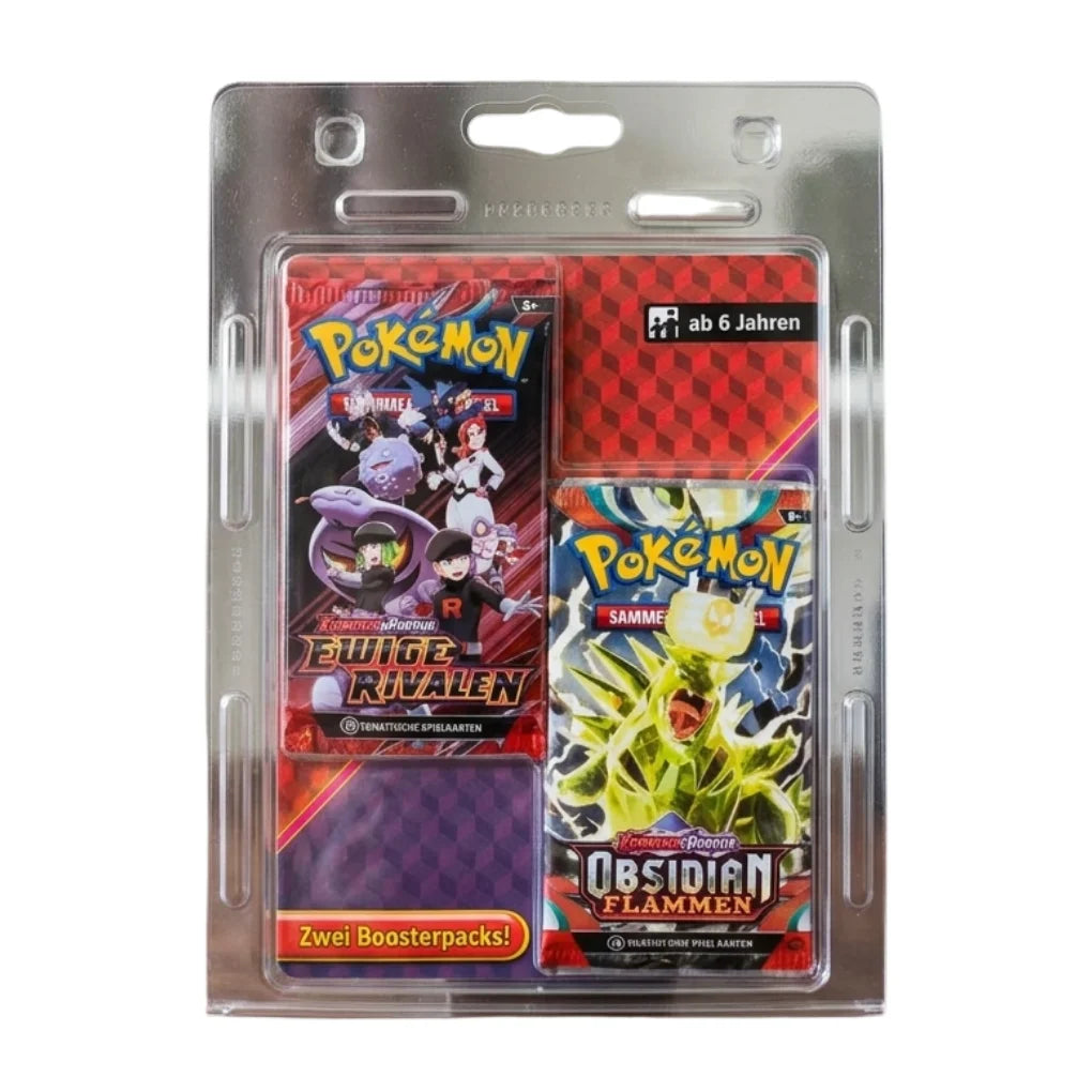 Pokémon - Ewige Rivalen & Obsidian Flammen Blíster 2-Pack - Alemán