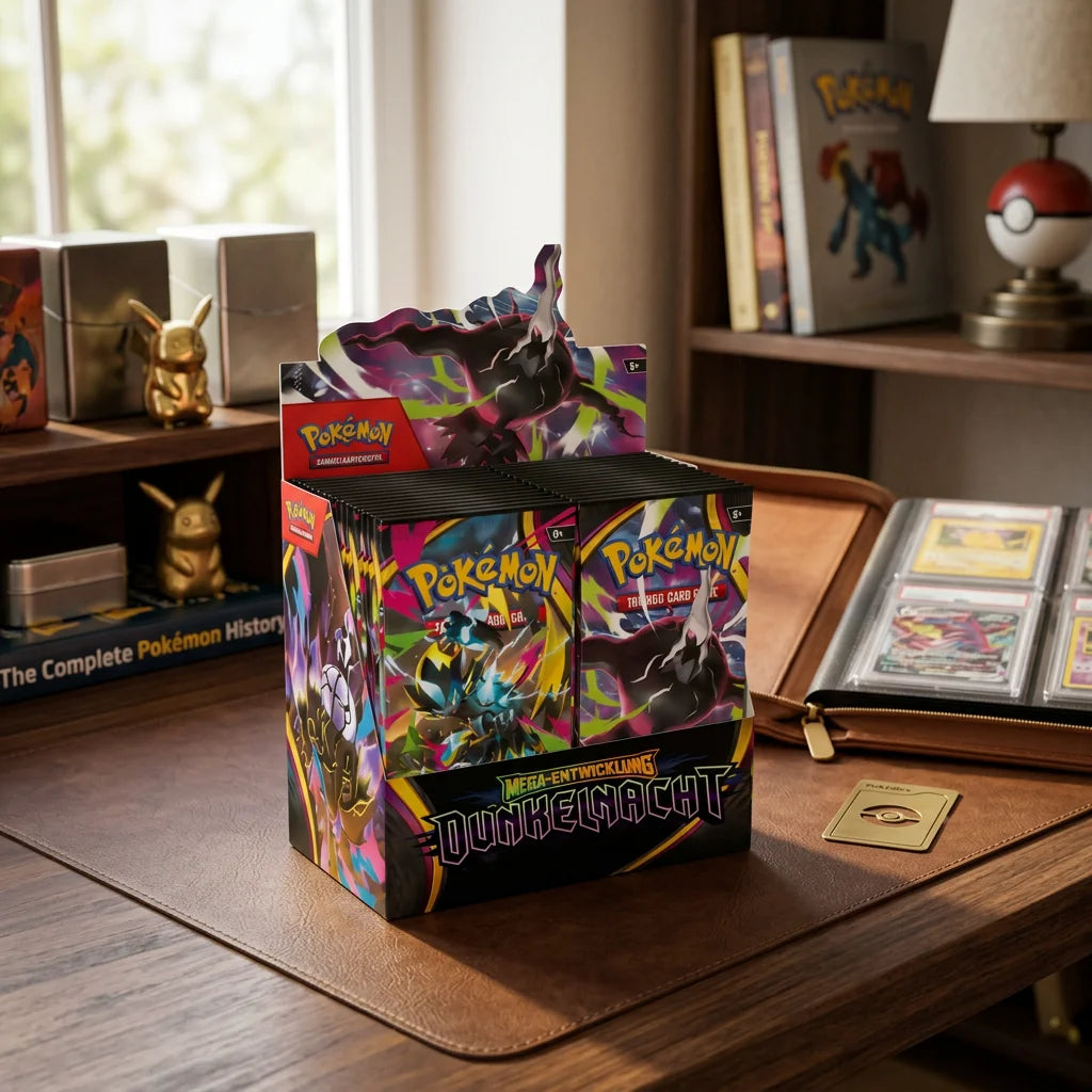 Pokémon - Mega Evolución: Caja de sobres Dunkelnacht - Alemán
