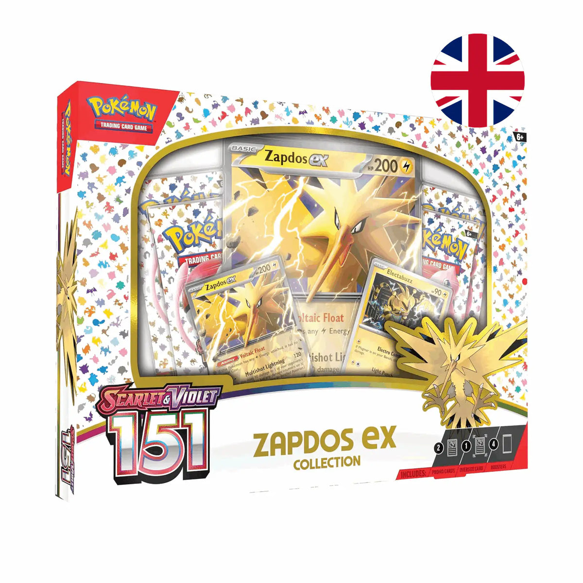 Pokémon  - Scarlet & Violet: 151 Zapdos ex Collection - EN
