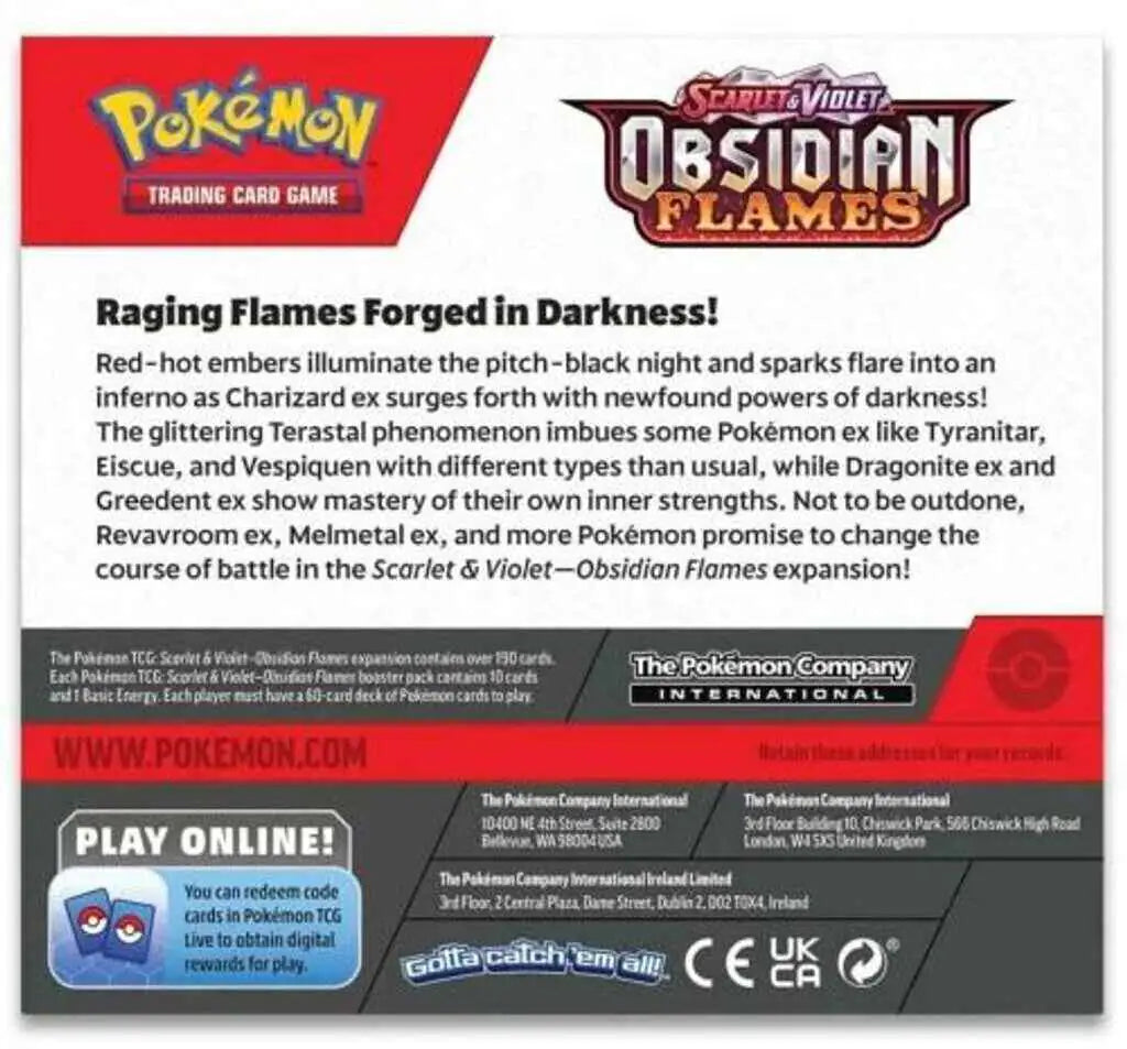 Pokémon - Scarlet & Violet: Obsidian Flames Booster Display - EN