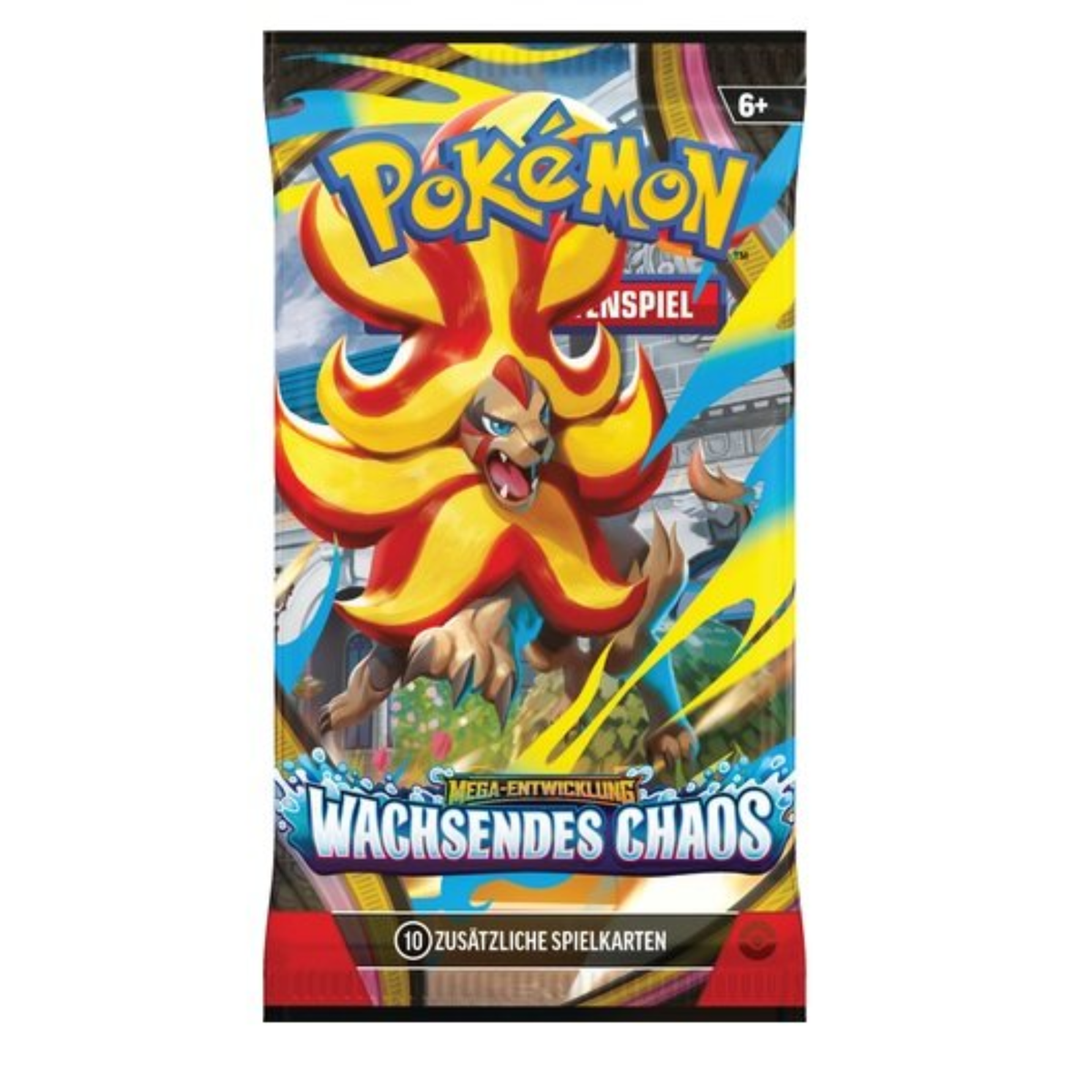 Pokémon - Mega-Entwicklung: Wachsendes Chaos Caja de sobres - Alemán