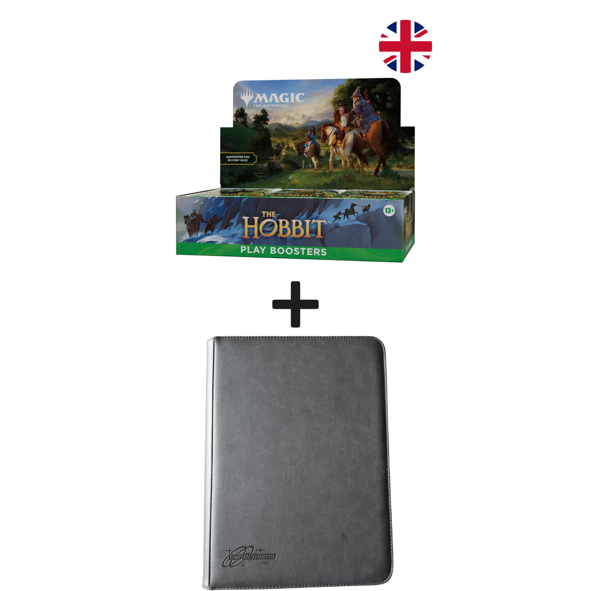 MTG The Hobbit Caja de sobres play Inglés + Carpeta premium Negro Bundle