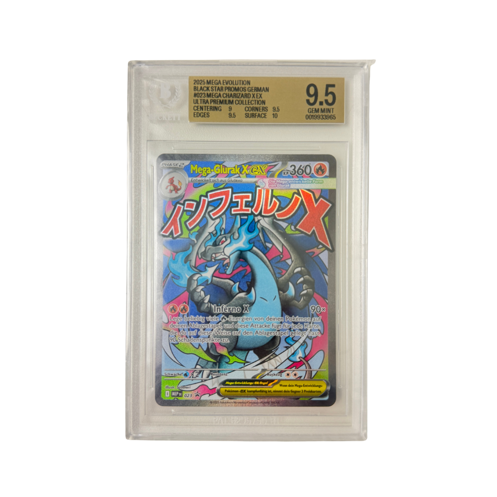 Pokémon - Mega Charizard X ex #023 (Mega Evolution Promo) – Beckett 9.5 Gem Mint