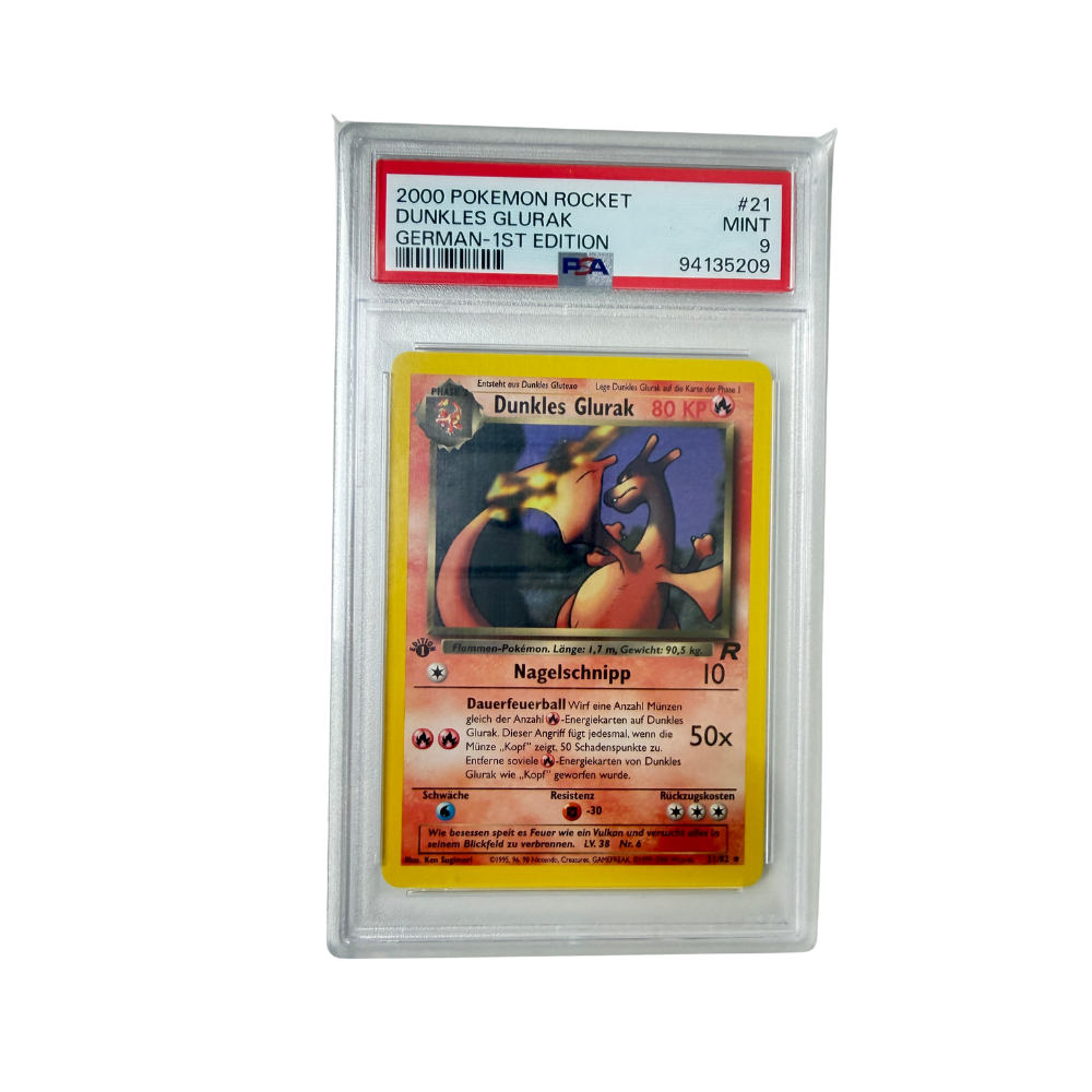 Pokémon - Dark Charizard #21/82 (Team Rocket 1st Edition) – PSA 9 Mint