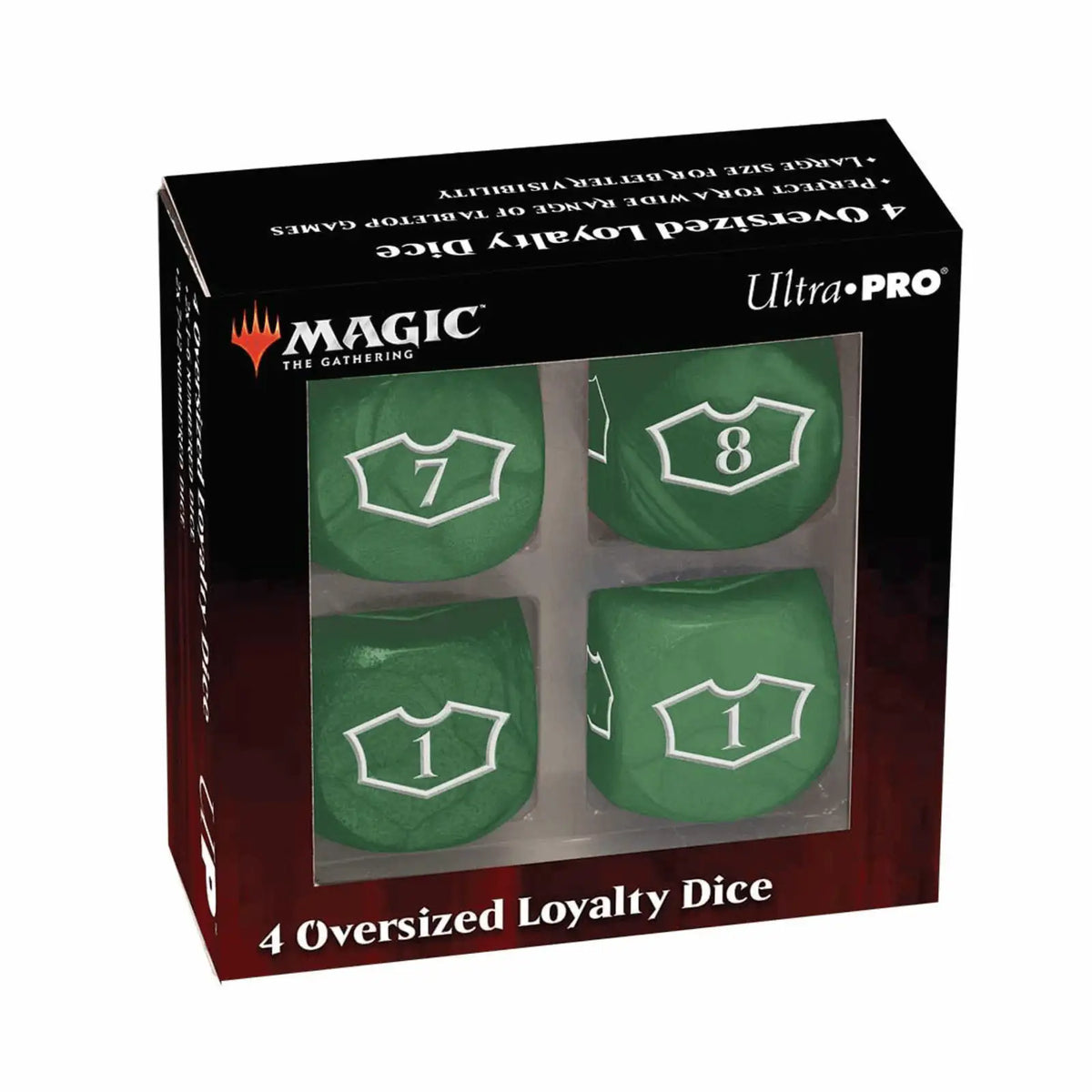 Ultra Pro  - Deluxe 22MM Forest Loyalty Würfelset mit 7-12 für Magic: The Gathering