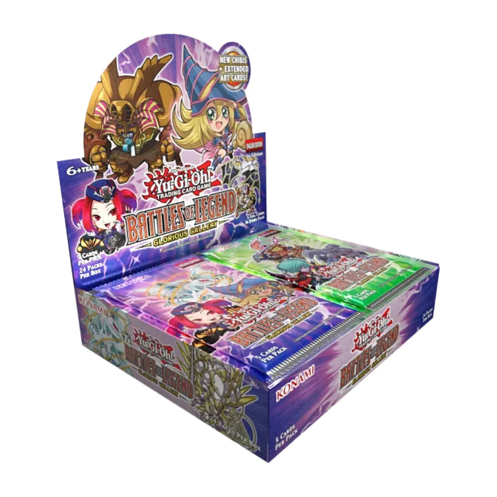 Yu-Gi-Oh! Battles of Legend: Glorious Gallery Caja de sobres - Inglés