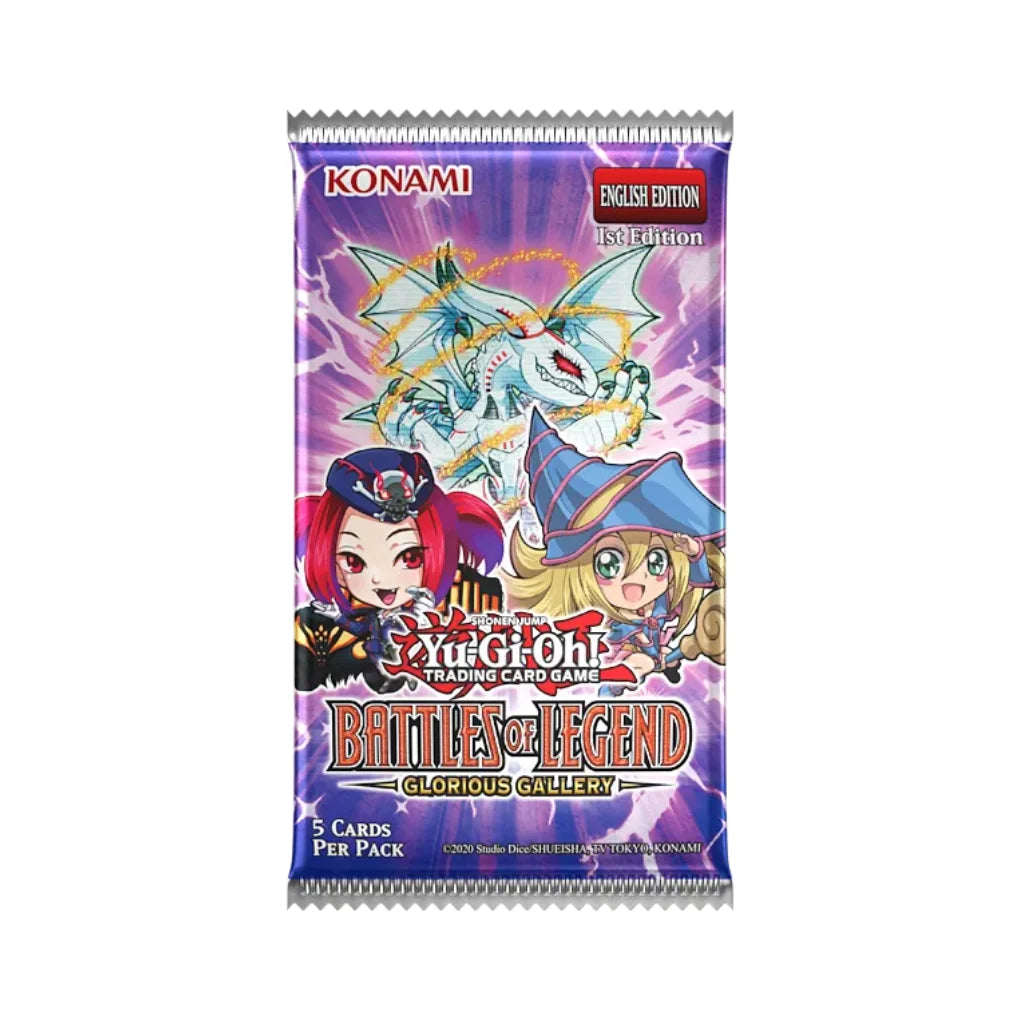 Yu-Gi-Oh! Battles of Legend: Glorious Gallery Caja de sobres - Inglés