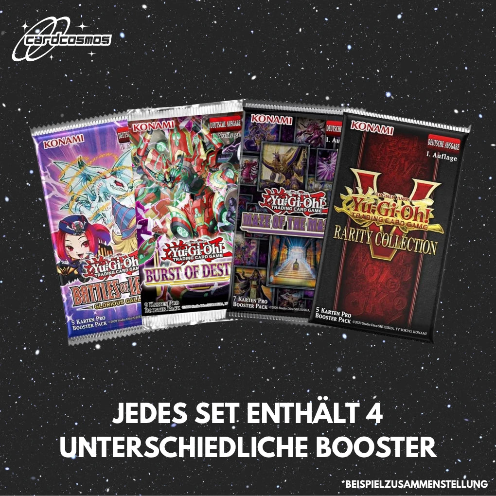 Yu-Gi-Oh! Mystery Booster Set German – 4 different random Boosters