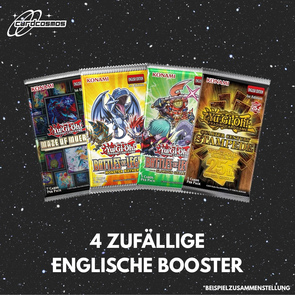 Yu-Gi-Oh! Mystery Booster Set English – 4 different random Boosters