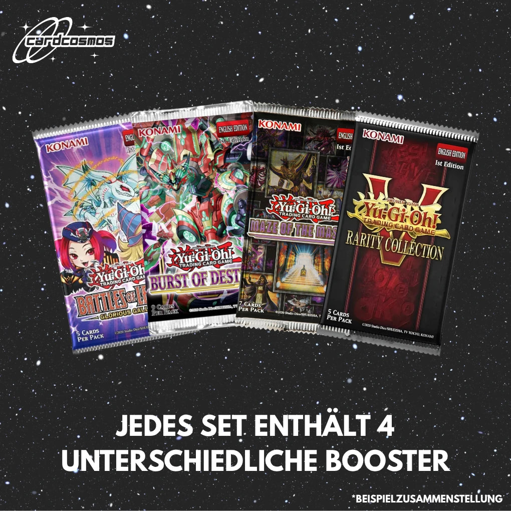 Yu-Gi-Oh! Mystery Booster Set English – 4 different random Boosters